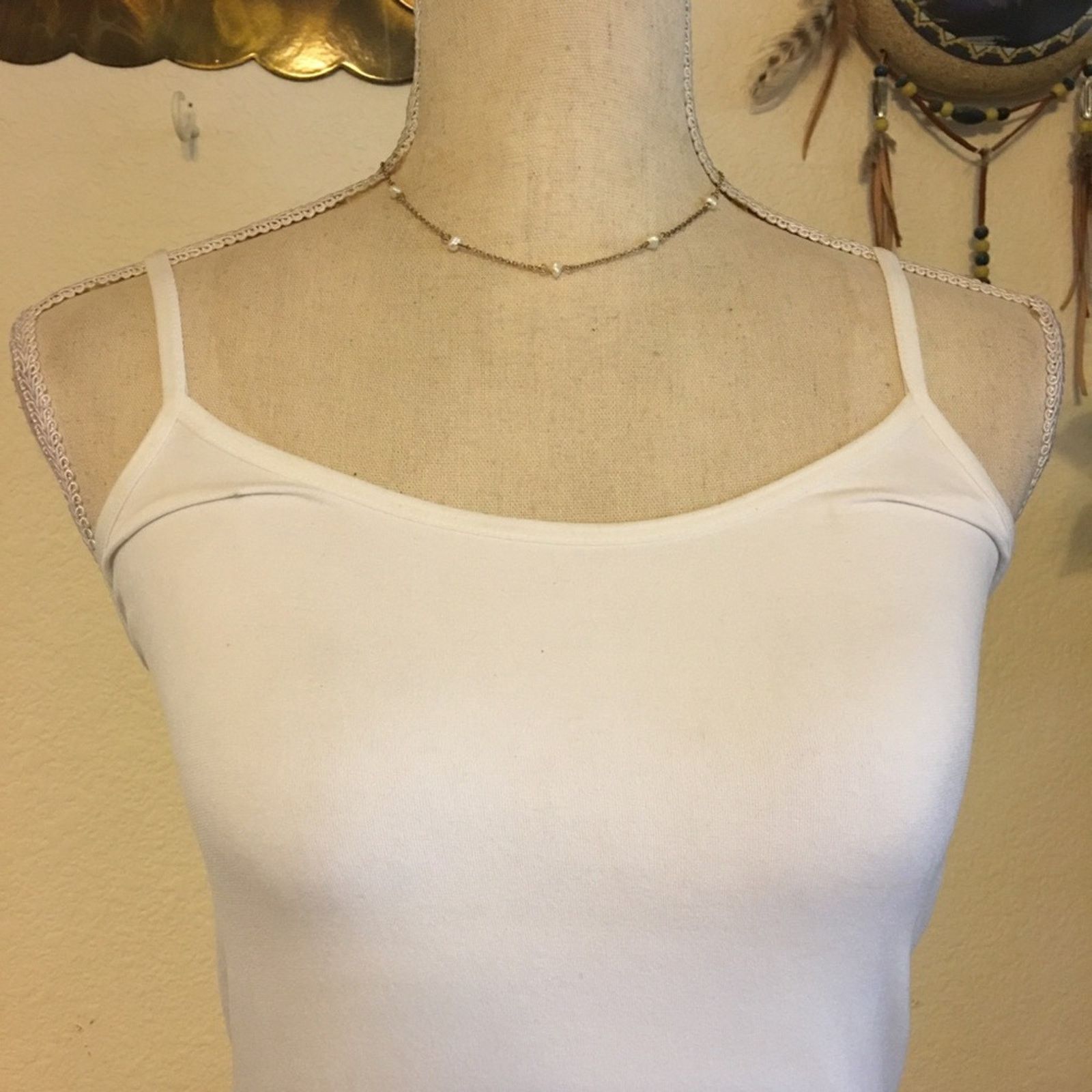 Jewelry Lulu’s faux pearl accented gold chain necklace Size ONE SIZE - 3 Thumbnail