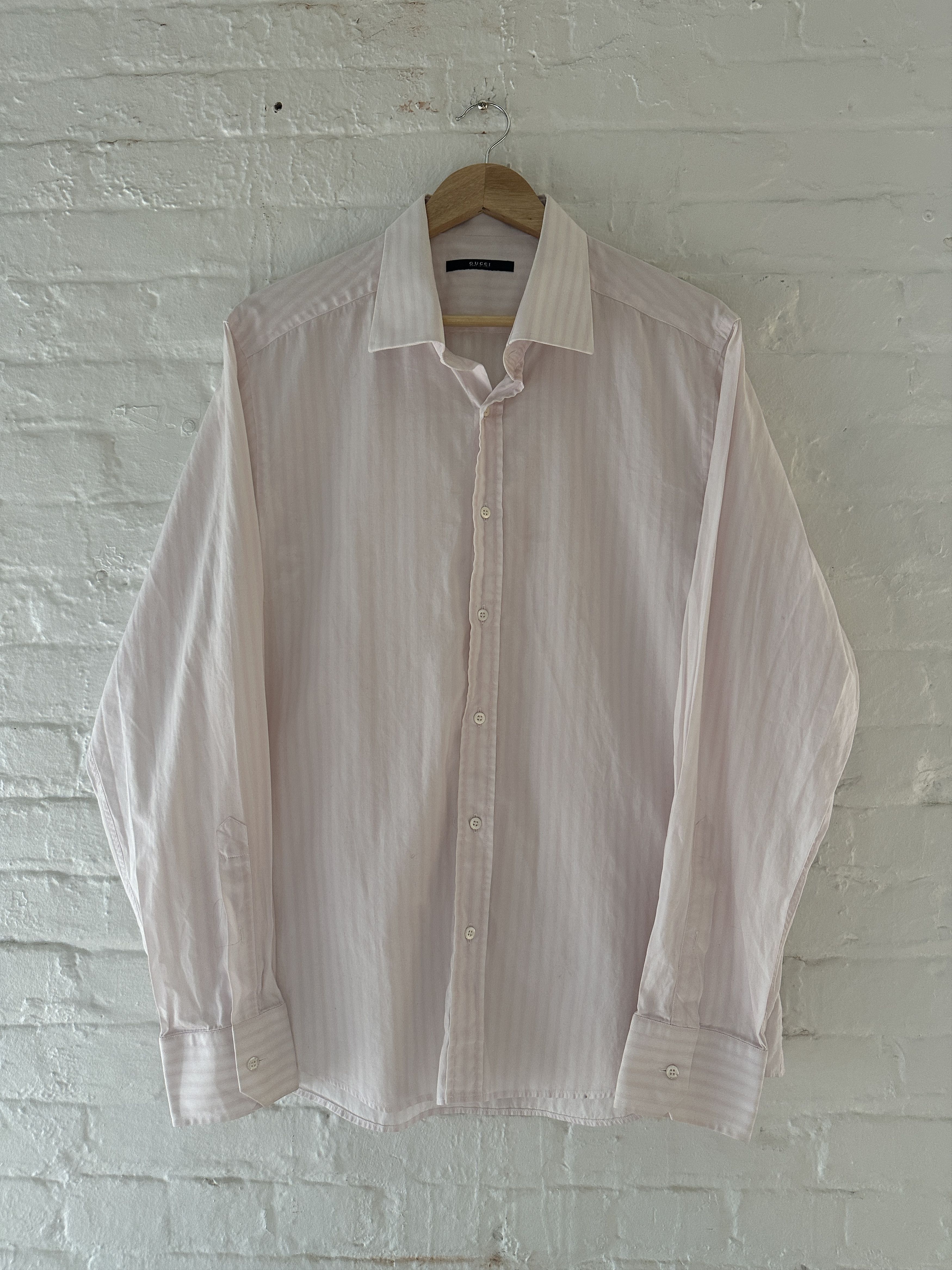 Gucci Gucci by Tom Ford Striped Button Up Shirt Size US M / EU 48-50 / 2 - 1 Thumbnail