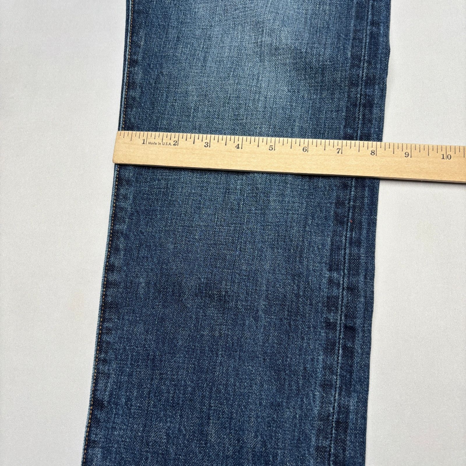 Sid Mashburn $325 Sid Mashburn Japanese Selvedge Deep Indigo Jeans 33x32 Size US 33 - 10 Thumbnail