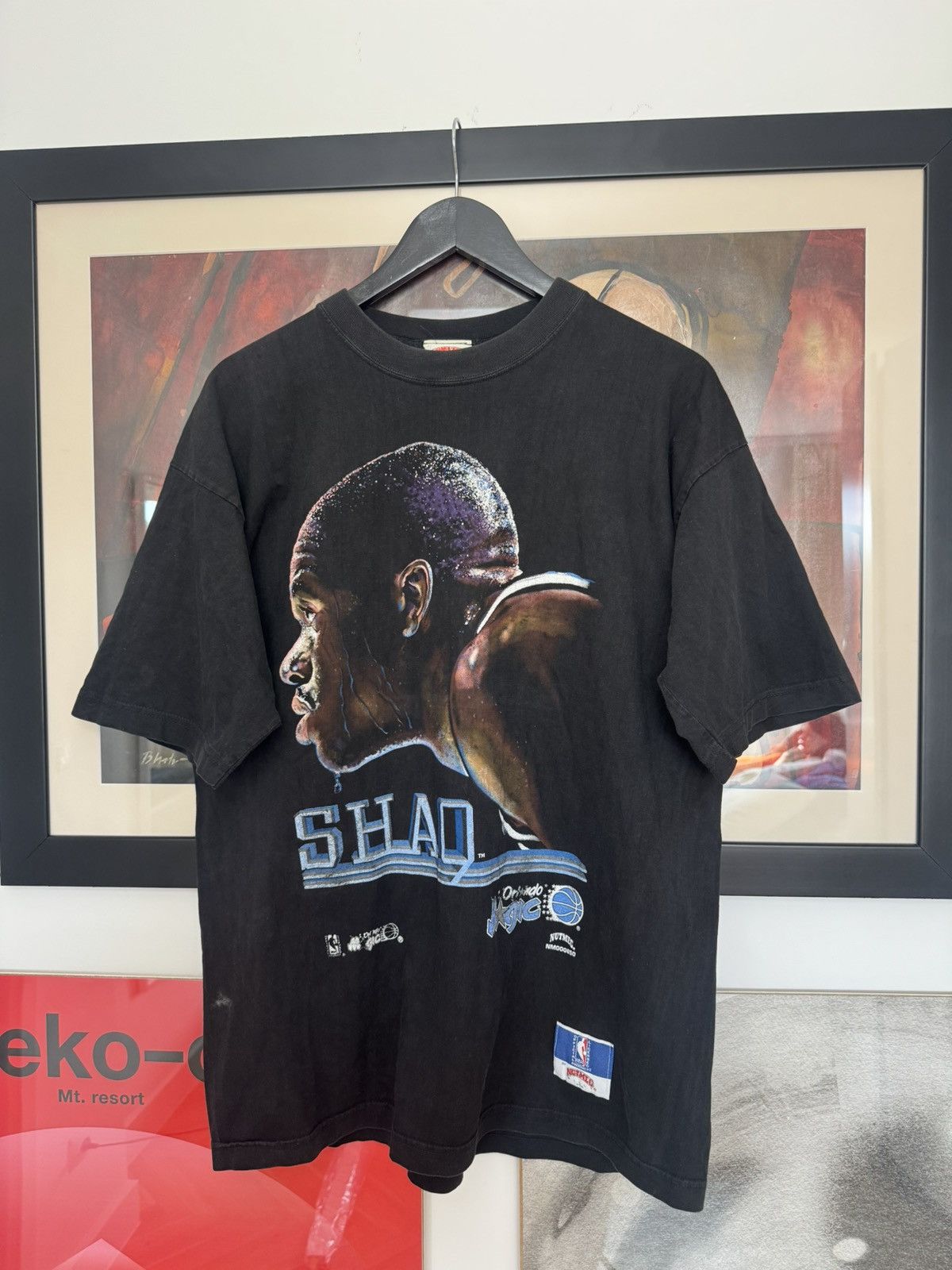 Vintage 90s Shaq Shaquille O’Neal Tee Shirt NBA Rare Rap