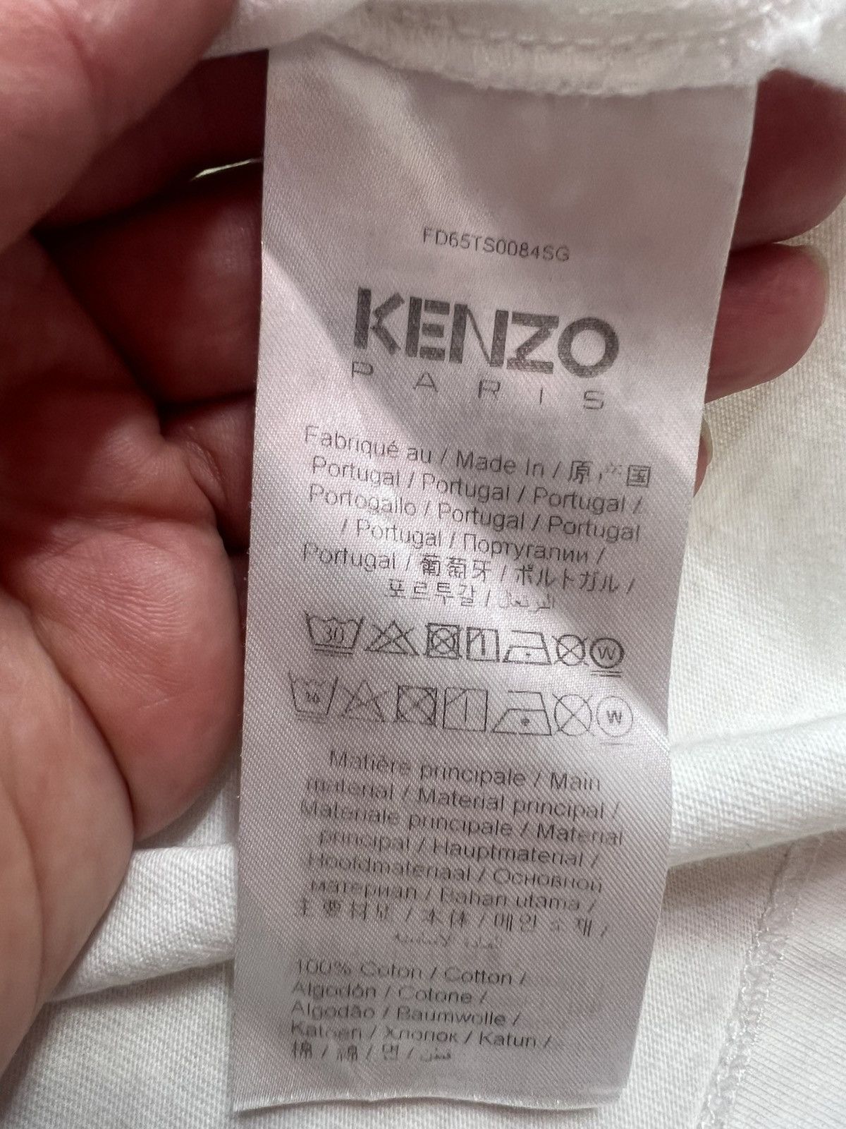 Kenzo Kenzo Tiger White Oversized T-Shirt Size M Cotton Tee Size US M / EU 48-50 / 2 - 15 Thumbnail