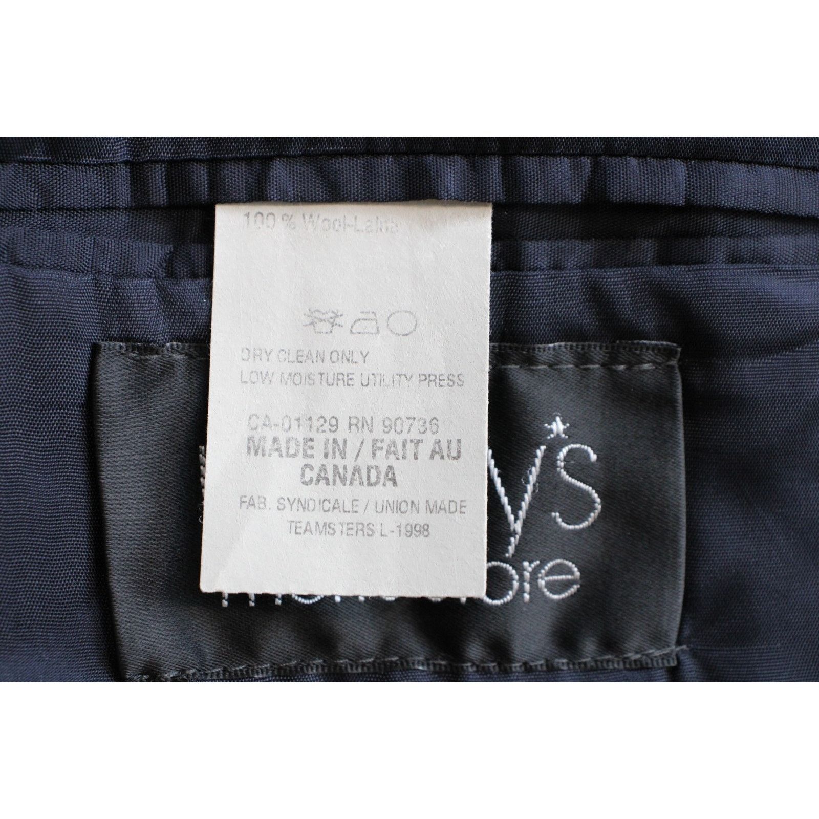 Chaps Chaps Ralph Lauren Blazer Mens 44L Navy Blue 100% Wool Size 44L - 7 Thumbnail