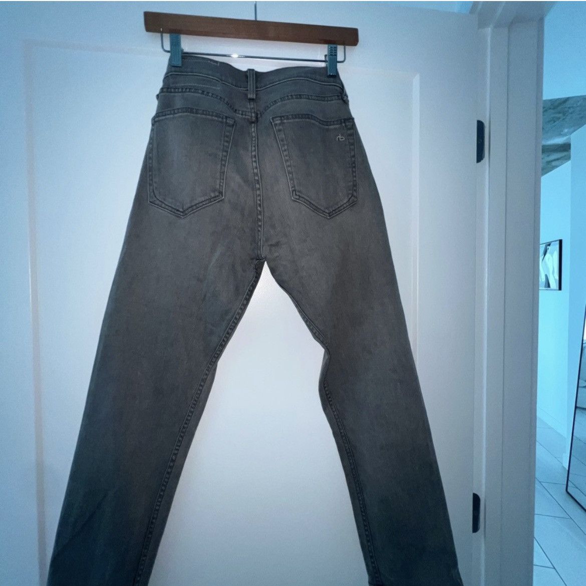 Rag & Bone Rag & Bone Gray Slim Jeans (RB Jay23X) Size US 29 - 2 Thumbnail