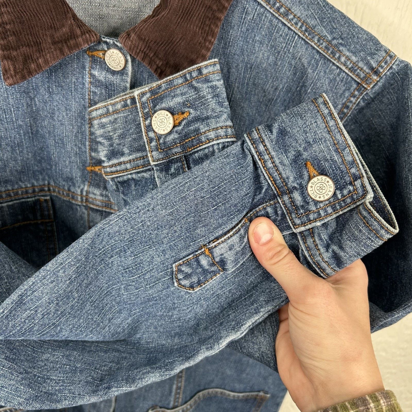 Bill Blass Vintage 90s Bill Blass Button Chore Style Jean Jacket Medium Size US M / EU 48-50 / 2 - 6 Thumbnail