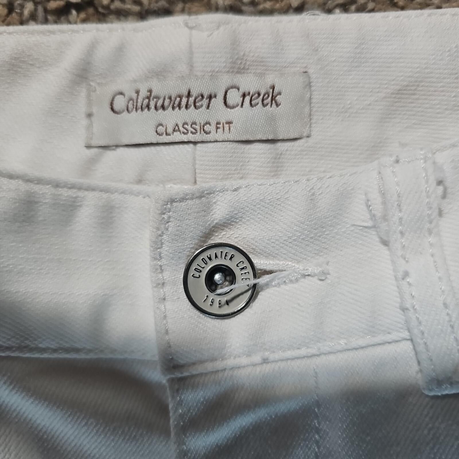 Coldwater Creek Coldwater Creek Sz 4 Embroidered Floral White Jeans Size 27" / US 4 / IT 40 - 3 Thumbnail