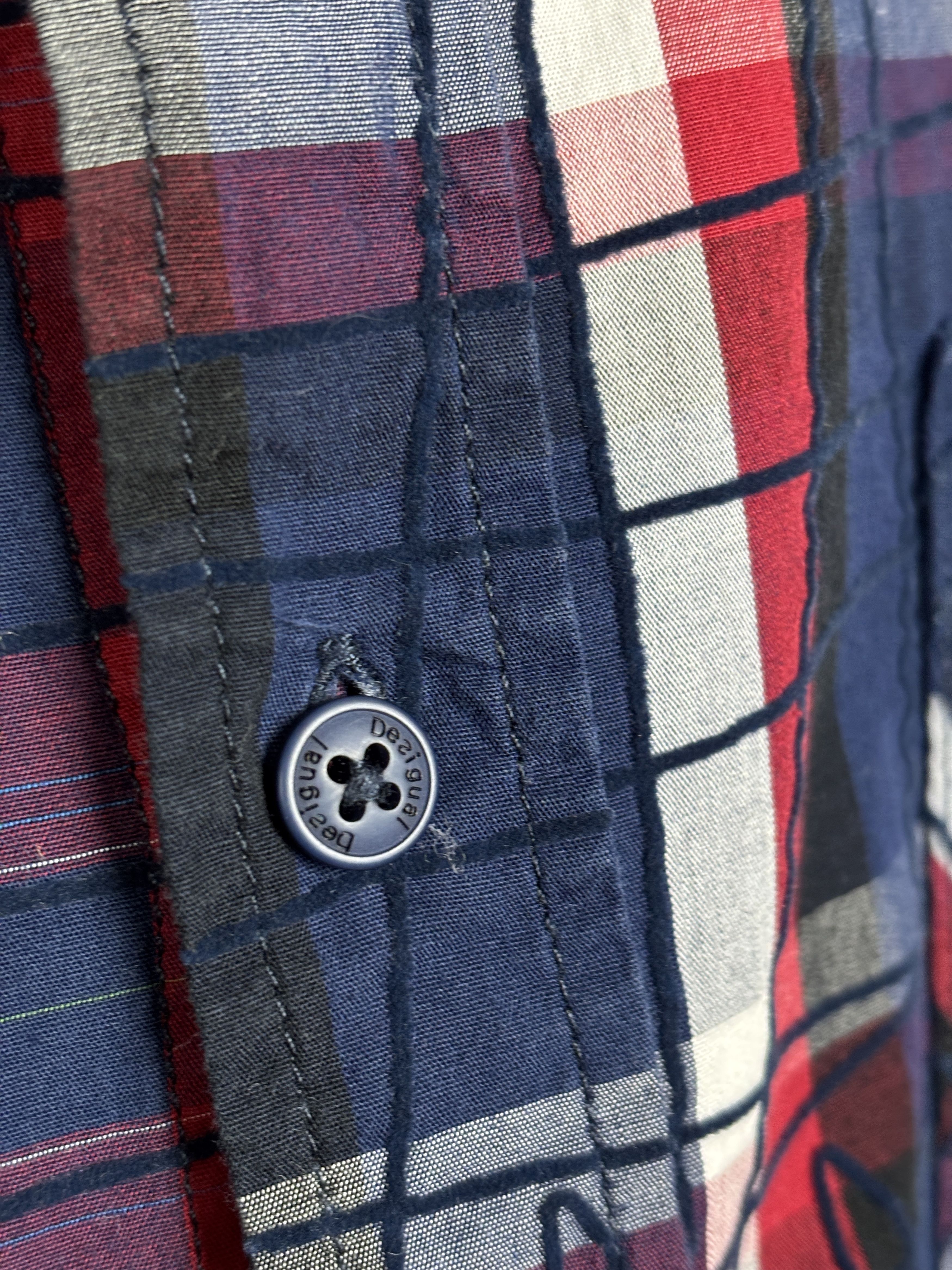 Desigual Desigual Check Long Sleeve Shirt Size US L / EU 52-54 / 3 - 6 Thumbnail