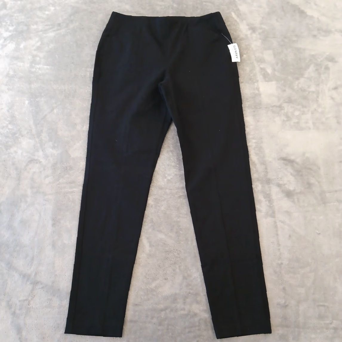 Old Navy Old Navy Pixie Skinny Ankle Pants Womens M Black Pull On 28x27.5 New Size 32" / US 10 / IT 46 - 2 Thumbnail