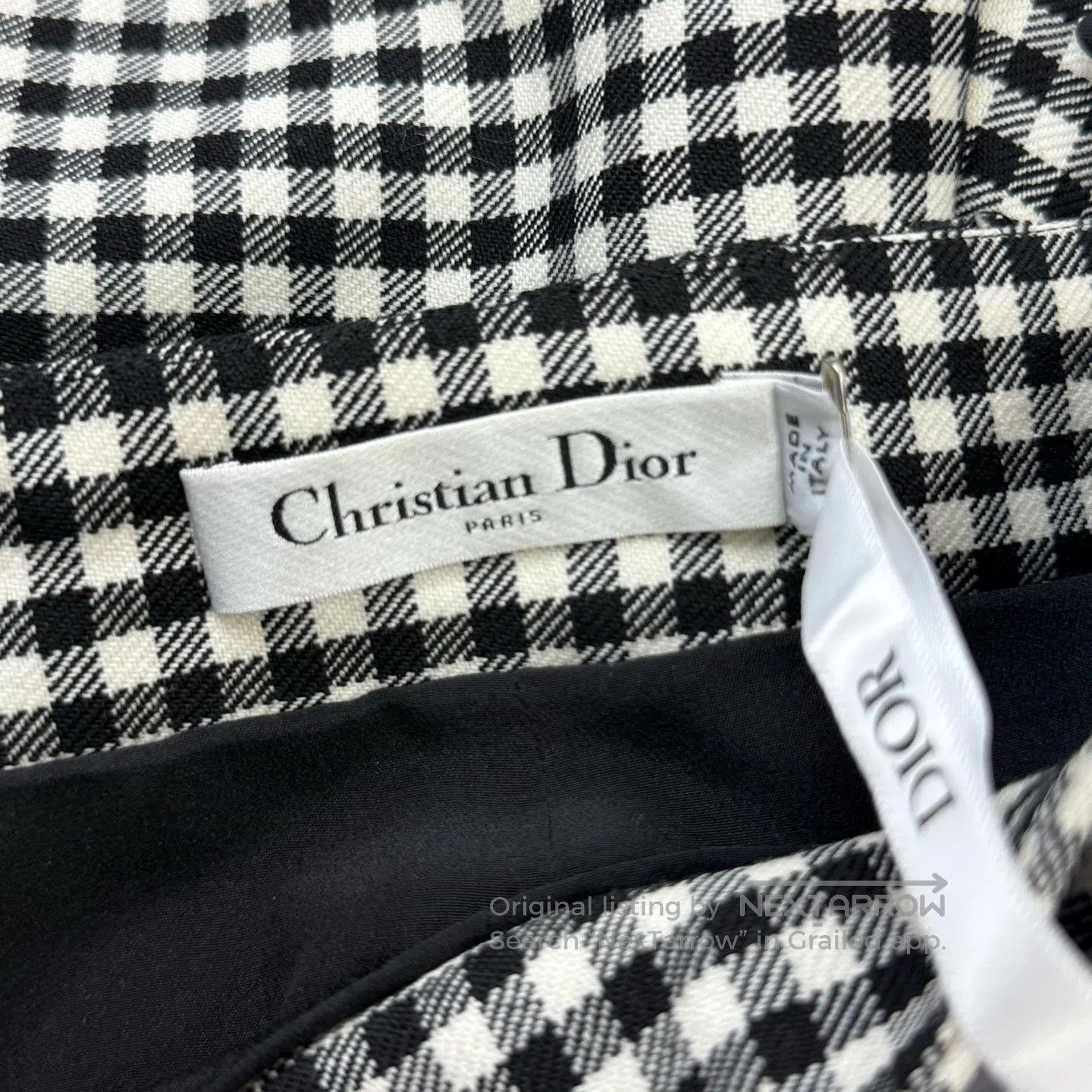 Dior Dior Plaid Mid-Rise Slim Short Pants| Size 35" - 4 Thumbnail