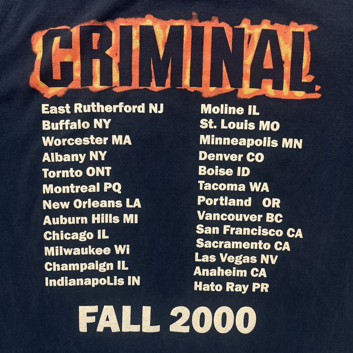 Eminem Vintage Eminem Criminal 2000 Rap T-Shirt Size Large Reprint Size US L / EU 52-54 / 3 - 6 Thumbnail