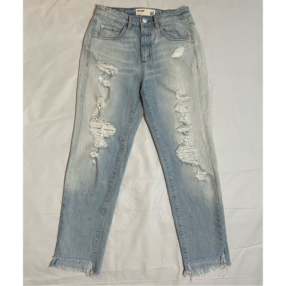 Garage Garage Distressed Raw Hem Jeans Size 1 US XS Size 26" / US 2 / IT 38 - 1 Thumbnail