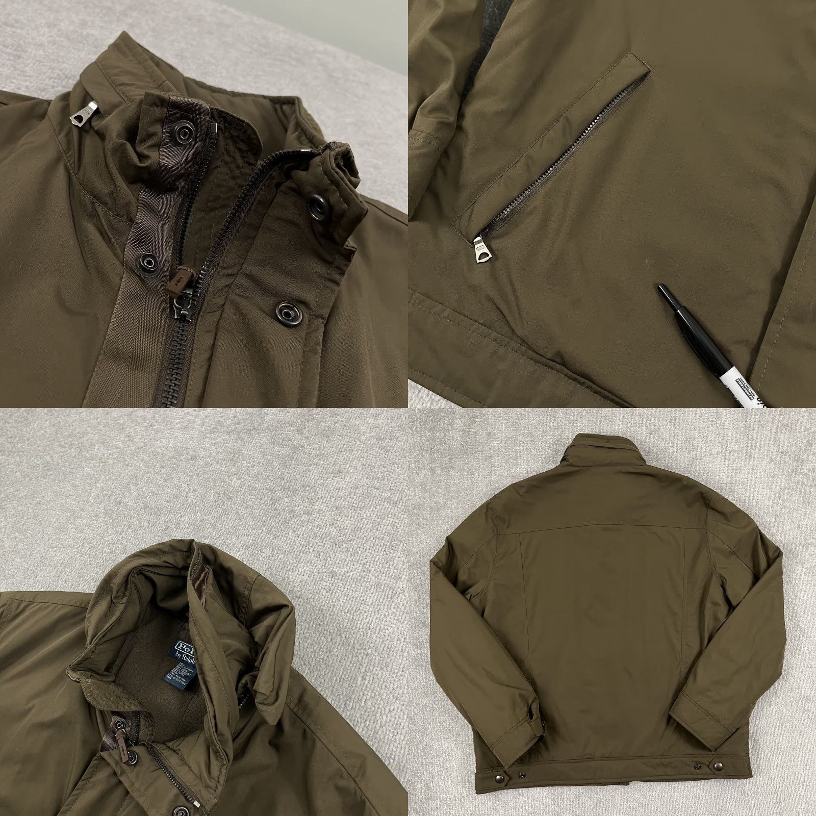 Polo Ralph Lauren VINTAGE Polo Ralph Lauren Jacket Mens L Brown Fleece Lined Hooded Preppy Classic Pony W/ Hood Size US L / EU 52-54 / 3 - 8 Thumbnail