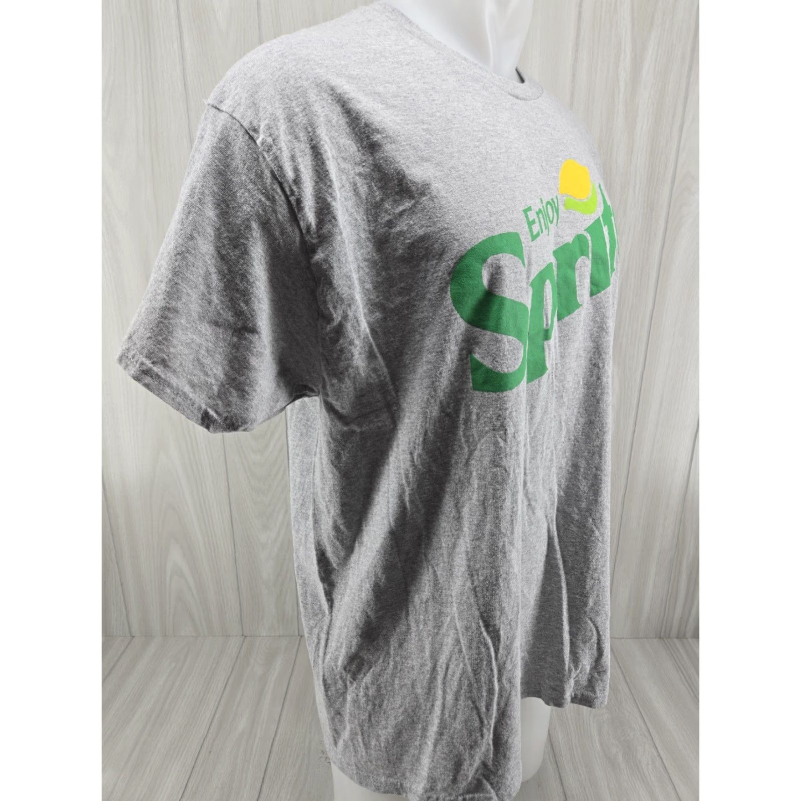 Vintage Coca-Cola Sprite Logo Men's Graphic T-shirt XL Gray Size US XL / EU 56 / 4 - 6 Thumbnail