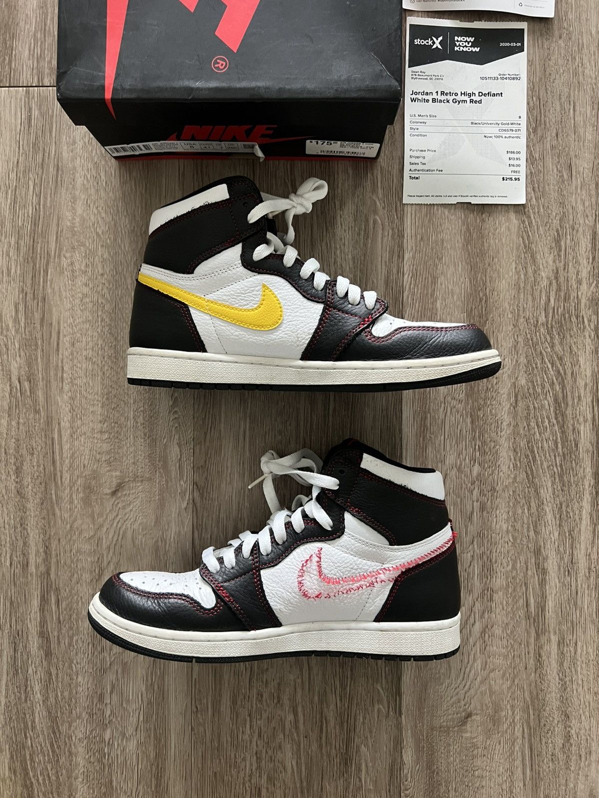 Jordan Brand Air Jordan 1 Retro High OG Defiant Size US 8 / EU 41 - 5 Thumbnail