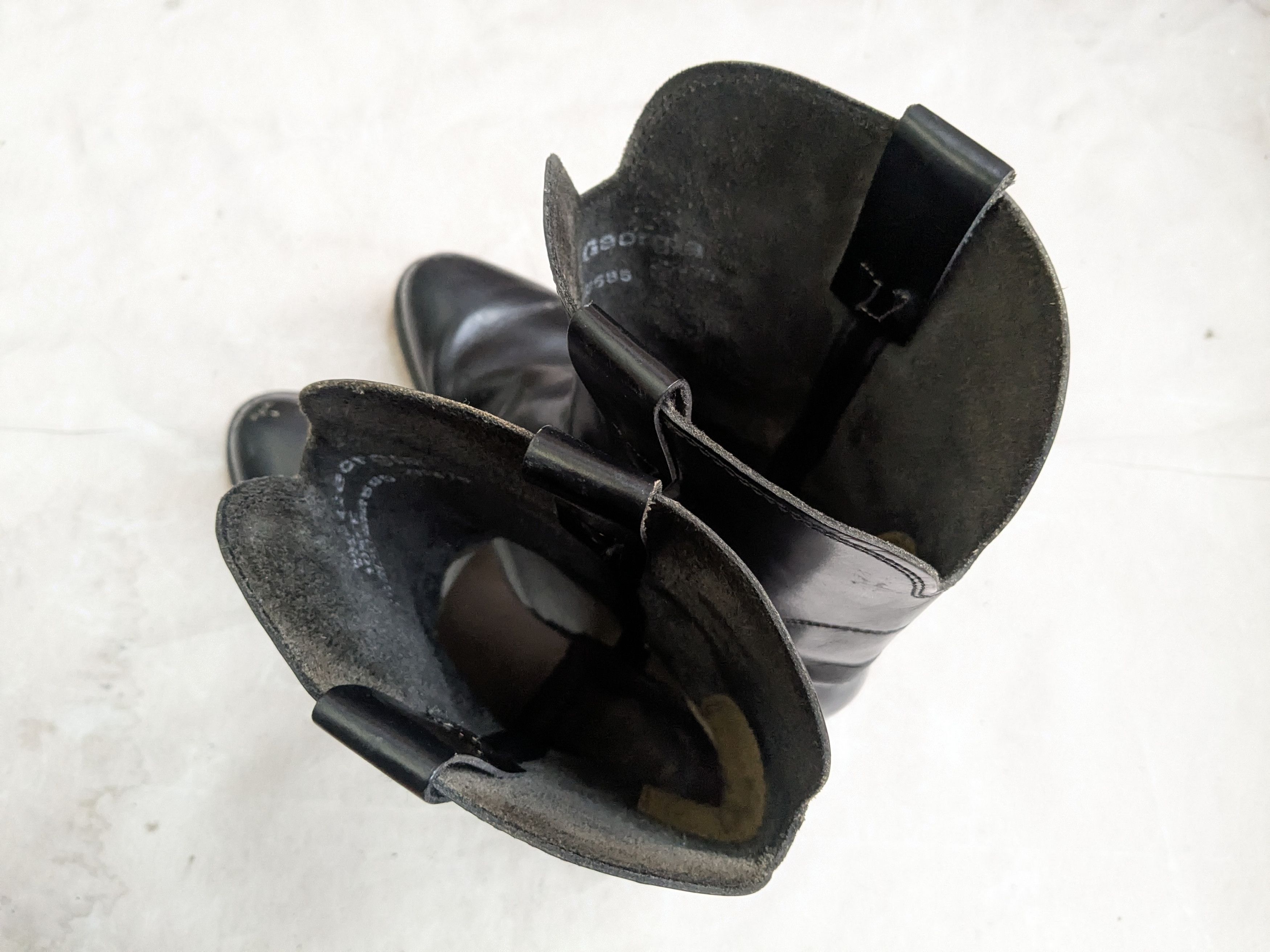 Genuine Leather Georgia Cowboy Boots Black Leather 10.5 EE Wide USA Size US 10.5 / EU 43-44 - 8 Thumbnail