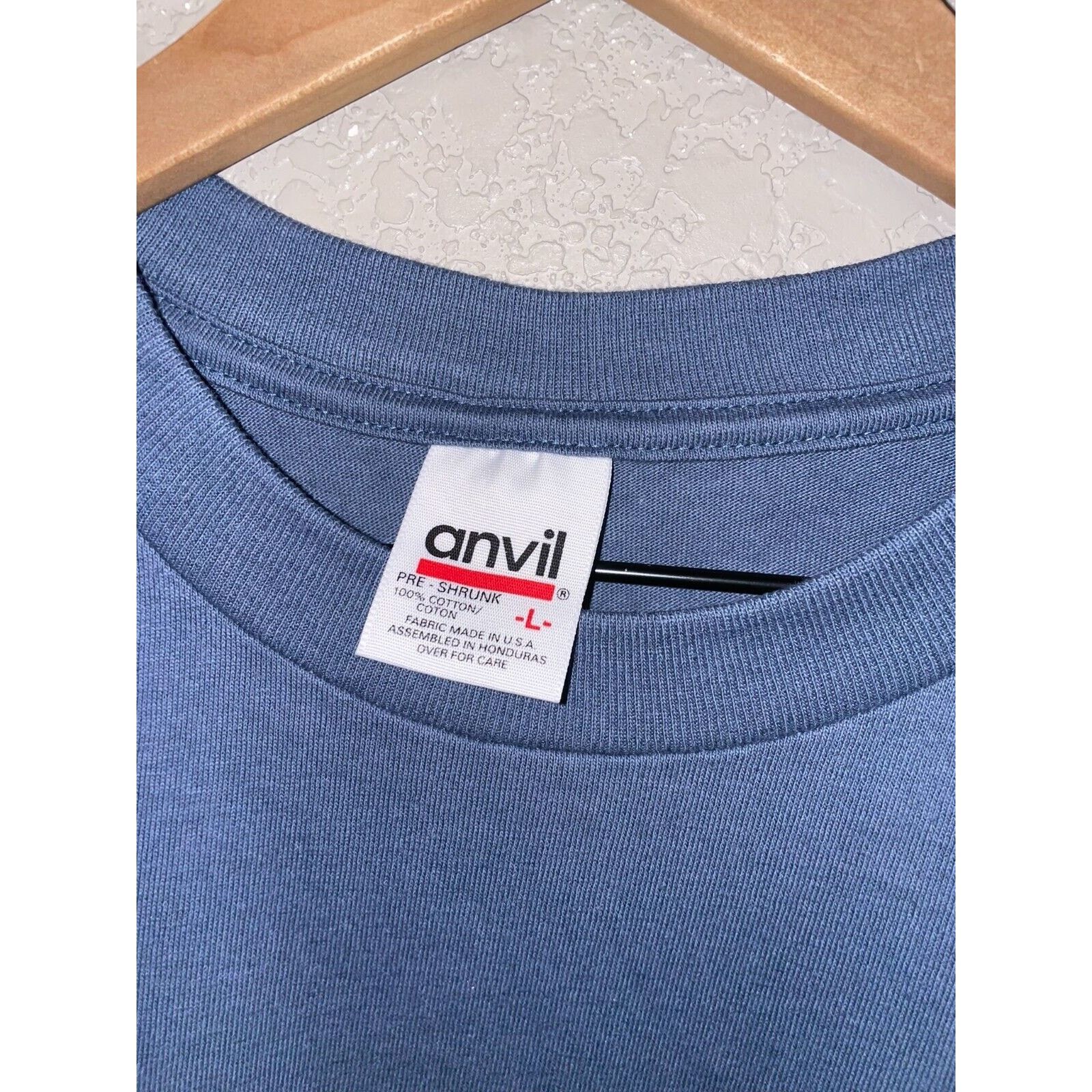Anvil Vintage Jackson Hole Shirt WY Wyoming Blue Tee VTG 90s Large Size US L / EU 52-54 / 3 - 4 Thumbnail