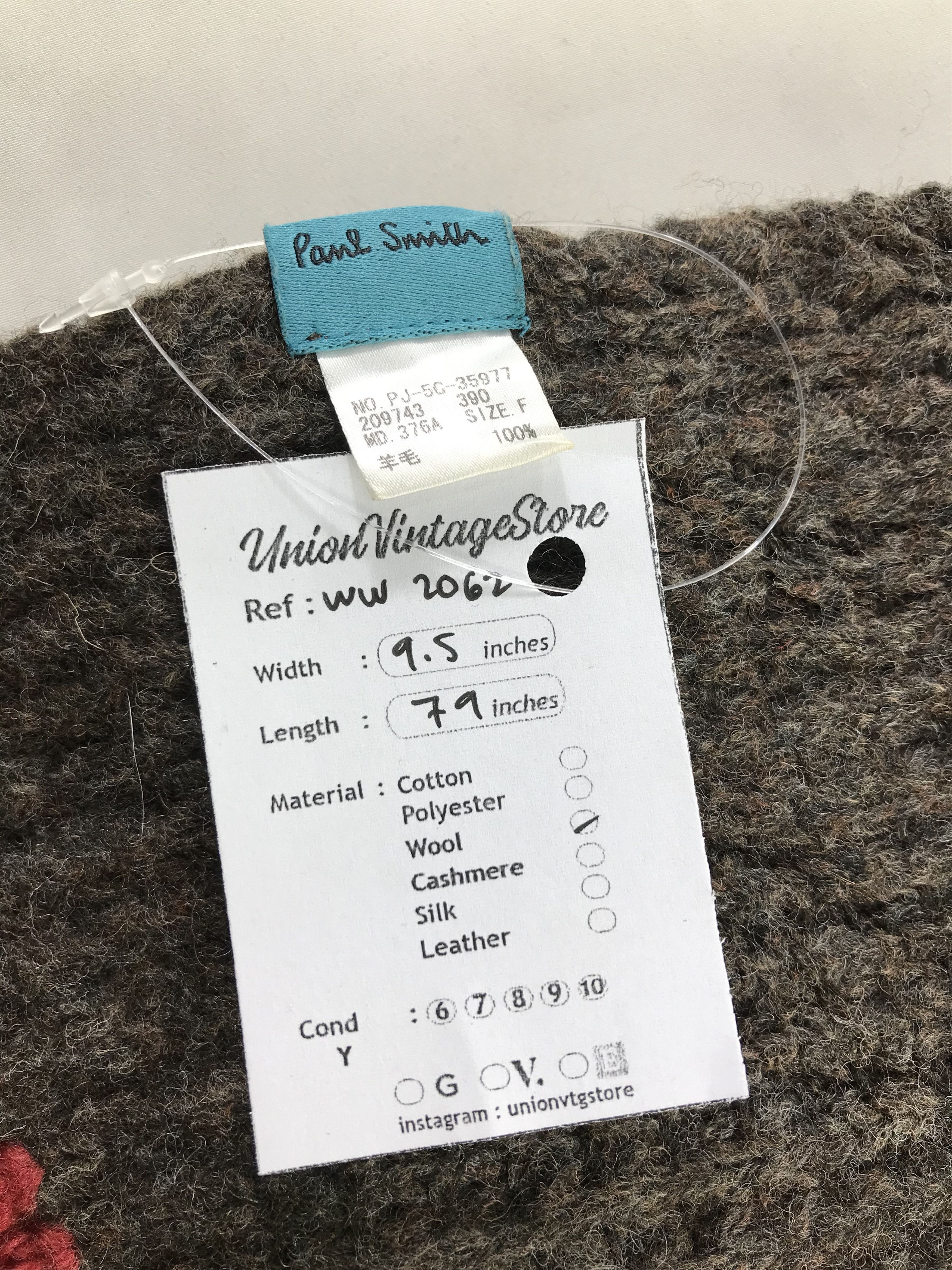 Paul Smith × Vintage Paul Smith Scarf / Muffler / Neckwear - WW2062 Size ONE SIZE - 5 Thumbnail