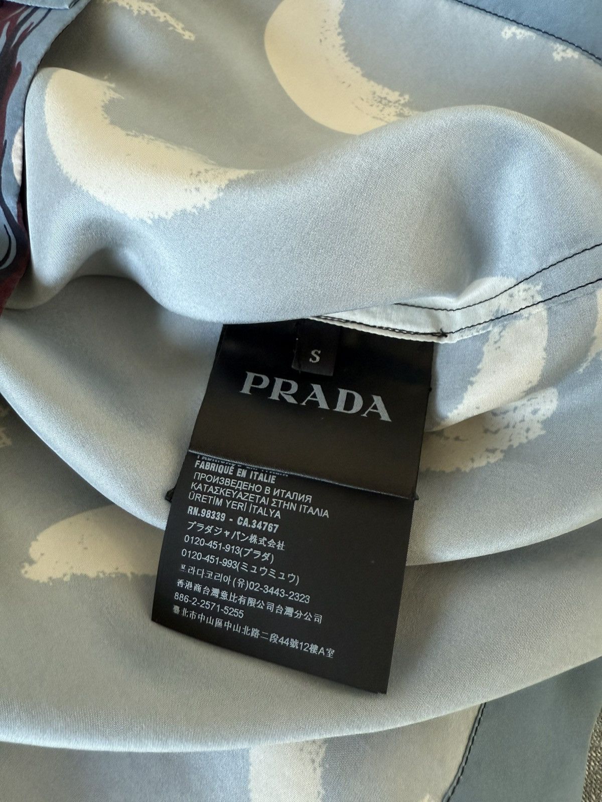 Prada Prada double match silk shirt Size US L / EU 52-54 / 3 - 5 Thumbnail