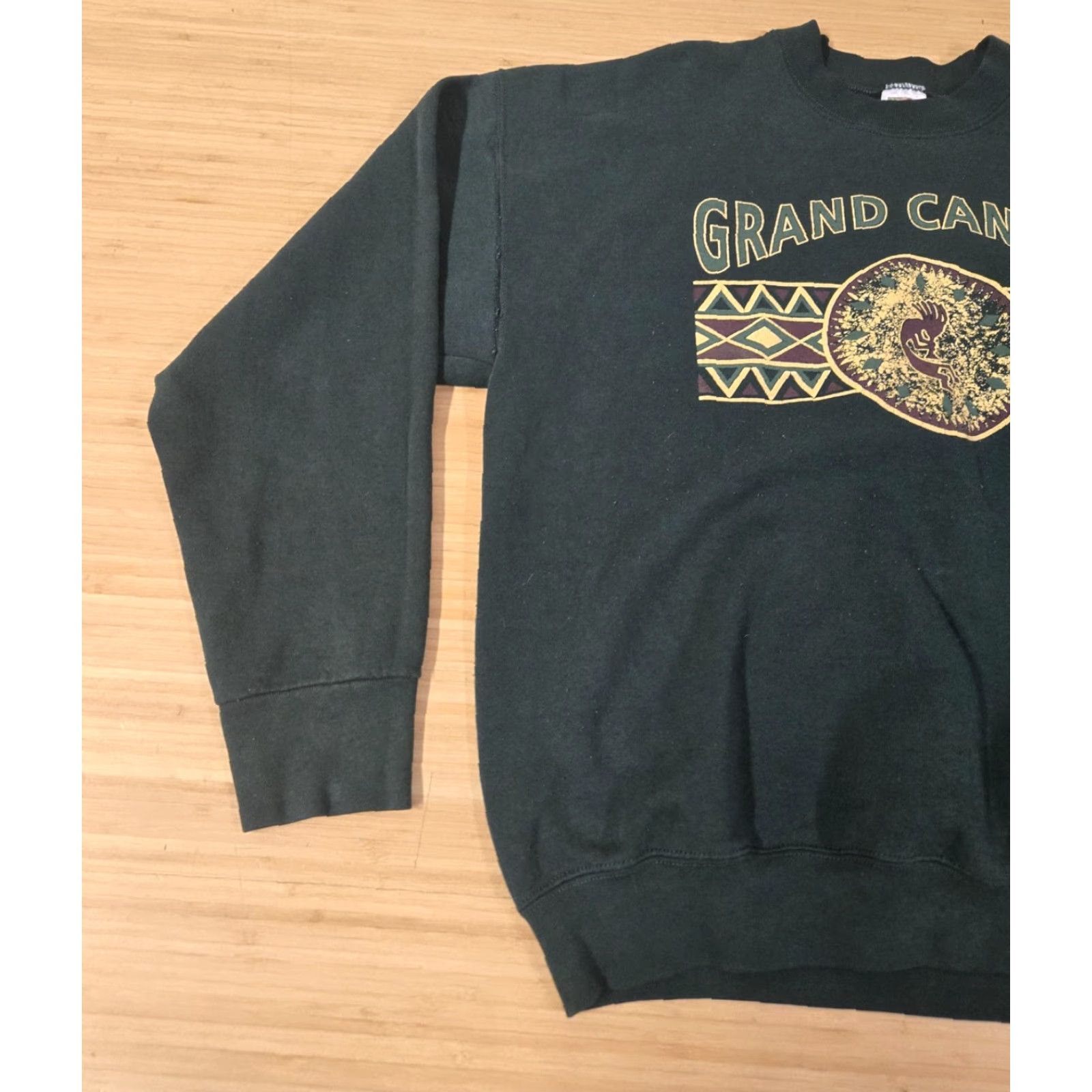 Fruit Of The Loom VINTAGE Grand Canyon Sweatshirt Mens XL Green Crewneck Pullover 90s Fruit Loom Size US XL / EU 56 / 4 - 4 Thumbnail