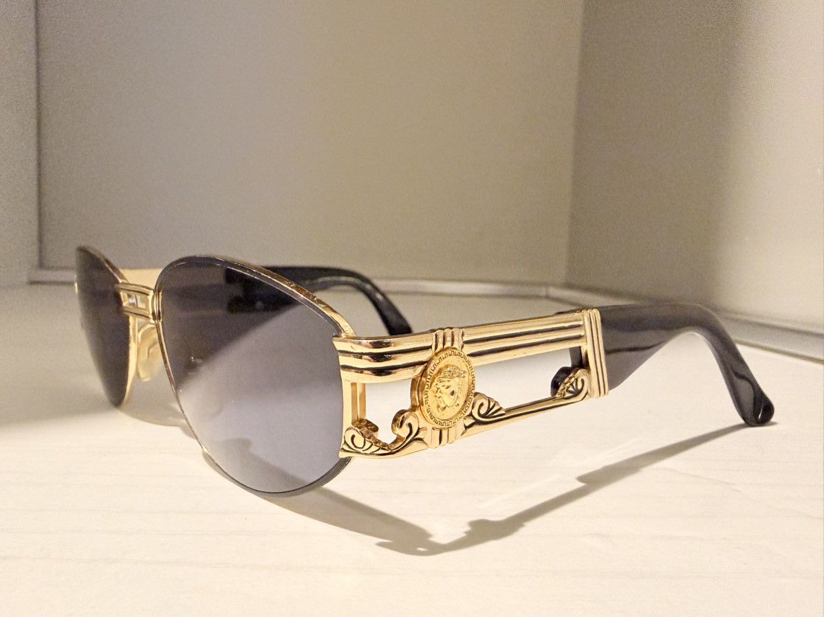 Versace Gianni varsace S75 col.16L gold black man sunglasses vintage Size ONE SIZE - 5 Thumbnail
