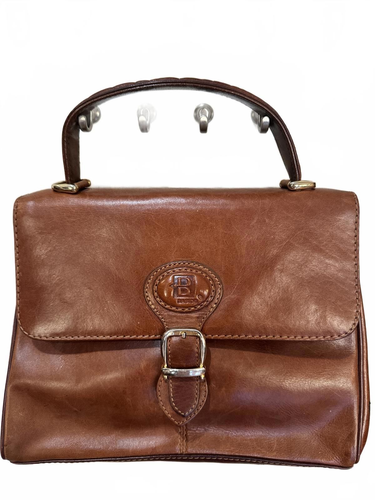 Unknown London Vintage 80s/90s Basido Italian Leather Top-Handle Handbag Size ONE SIZE - 1 Thumbnail
