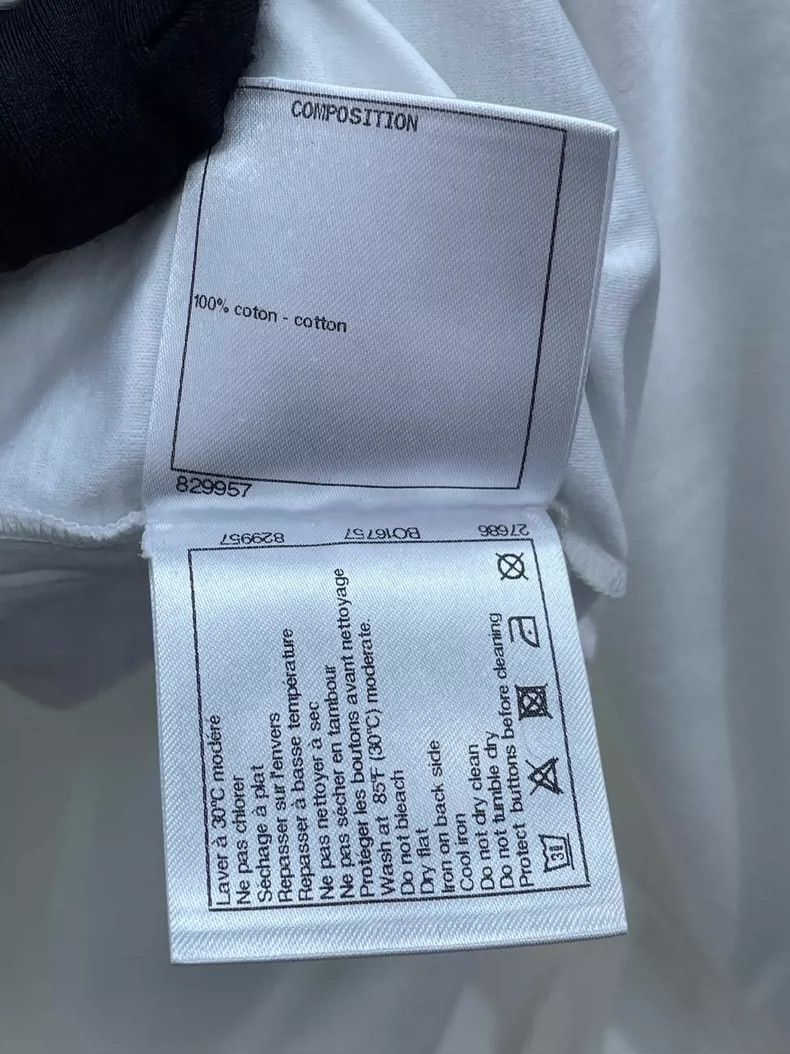 Chanel Chanel White short-sleeved T-shirt dress 2504-Nextarrow Size M / US 6-8 / IT 42-44 - 7 Thumbnail