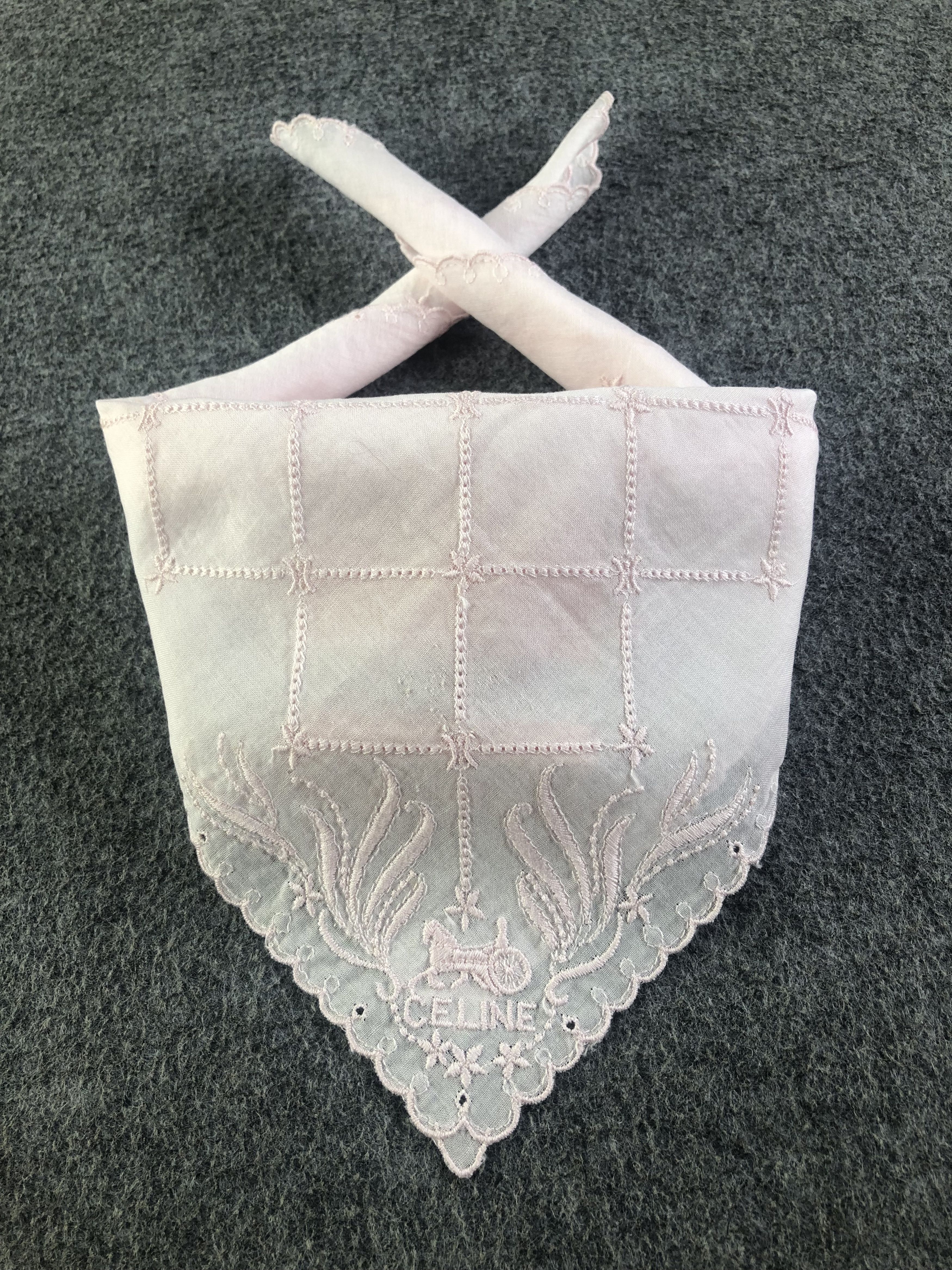 Celine Celine Mini Handkerchief / Bandana / Neckerchief C491 Size ONE SIZE - 1 Thumbnail
