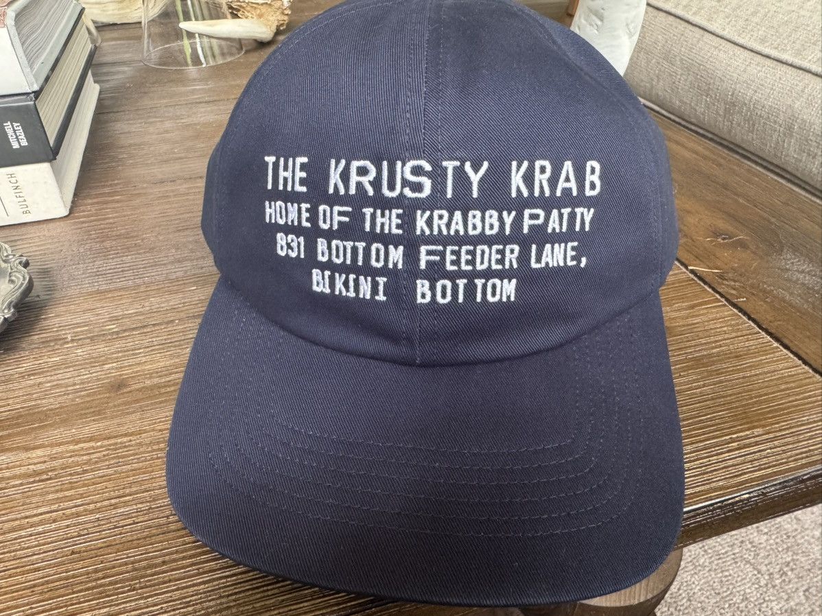 Cactus Plant Flea Market × Uniqlo CPFM x Spongebob Squarepants Hat Blue Navy Krusty Krab Cap Size ONE SIZE - 7 Thumbnail