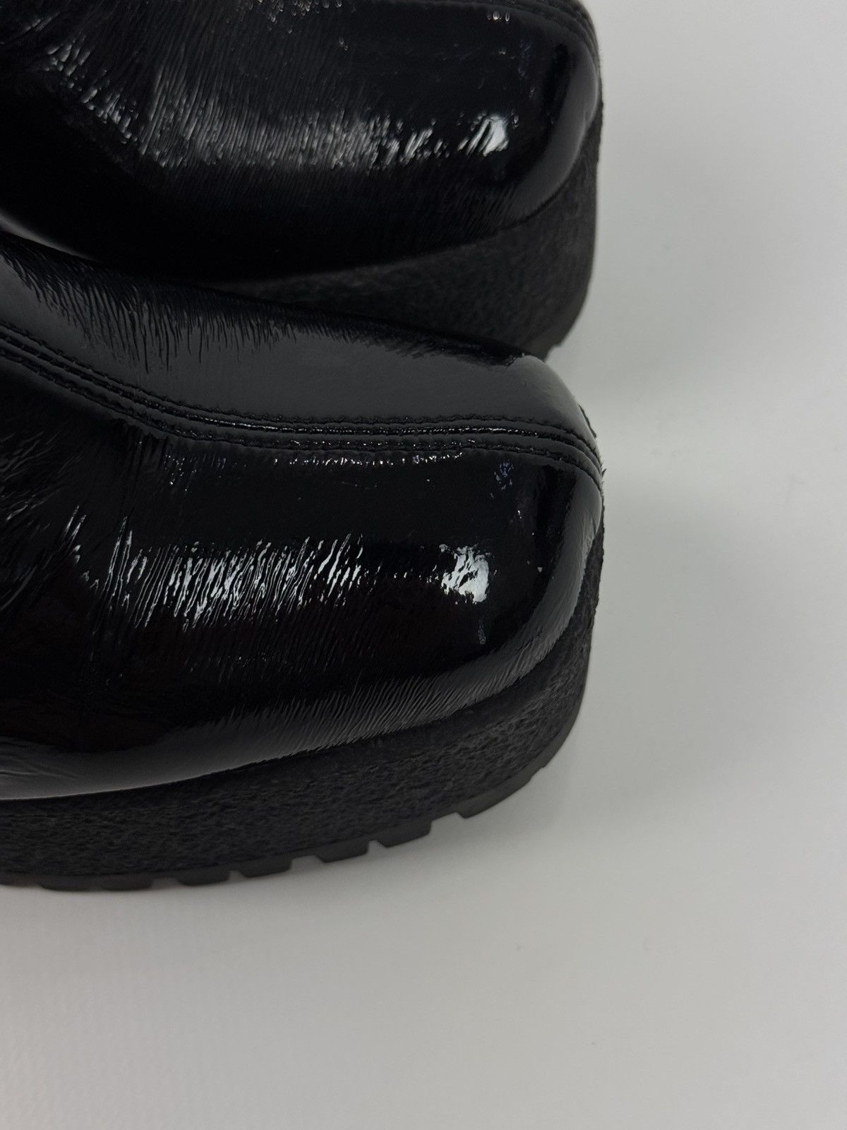 Miu Miu Miu miu by Prada Platform Stretch Chunky Ankle Black Boots Size US 6 / IT 36 - 14 Thumbnail