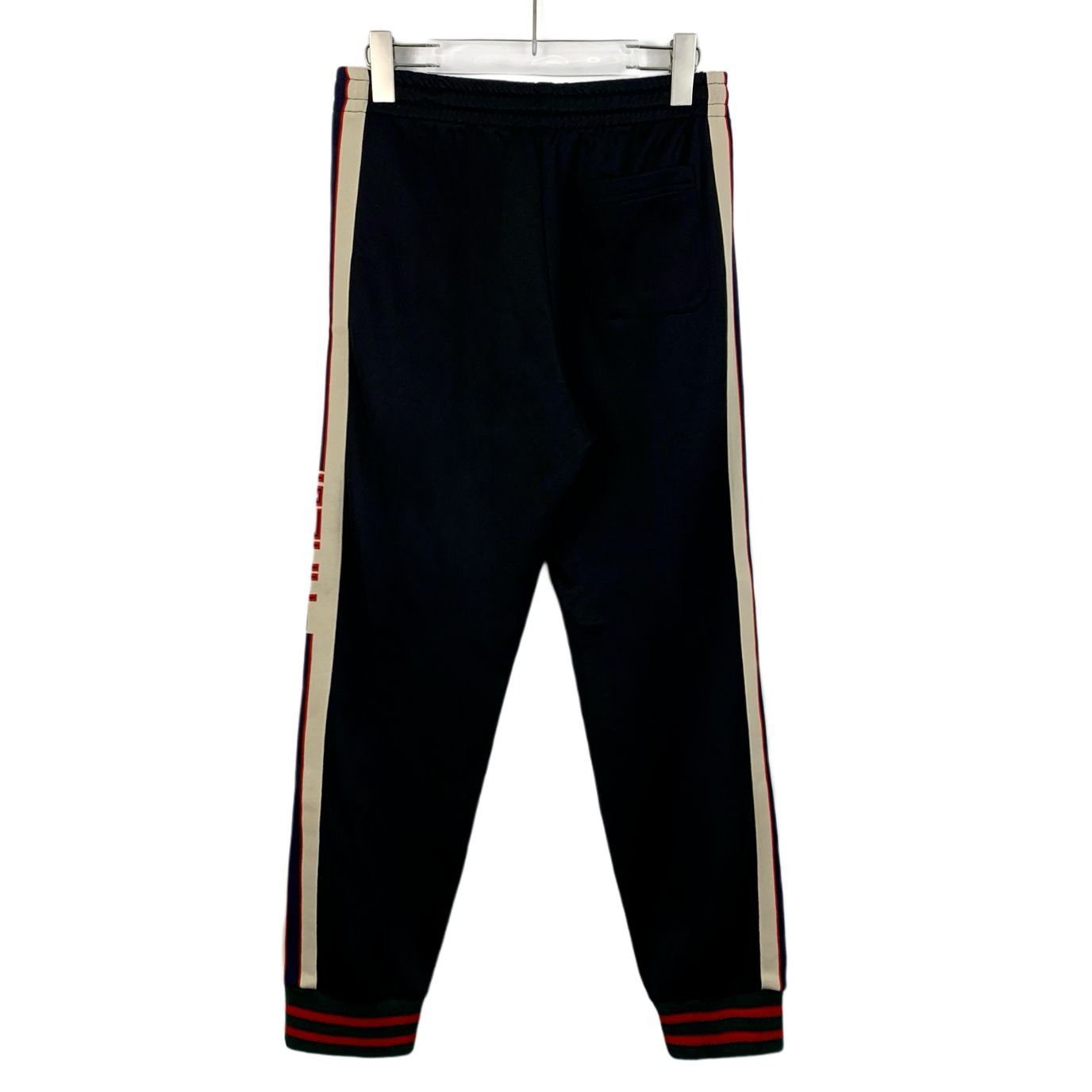 Gucci [Gucci] Black Side Logo Stripe Drawstring Casual Trousers XS Size 35" - 9 Thumbnail