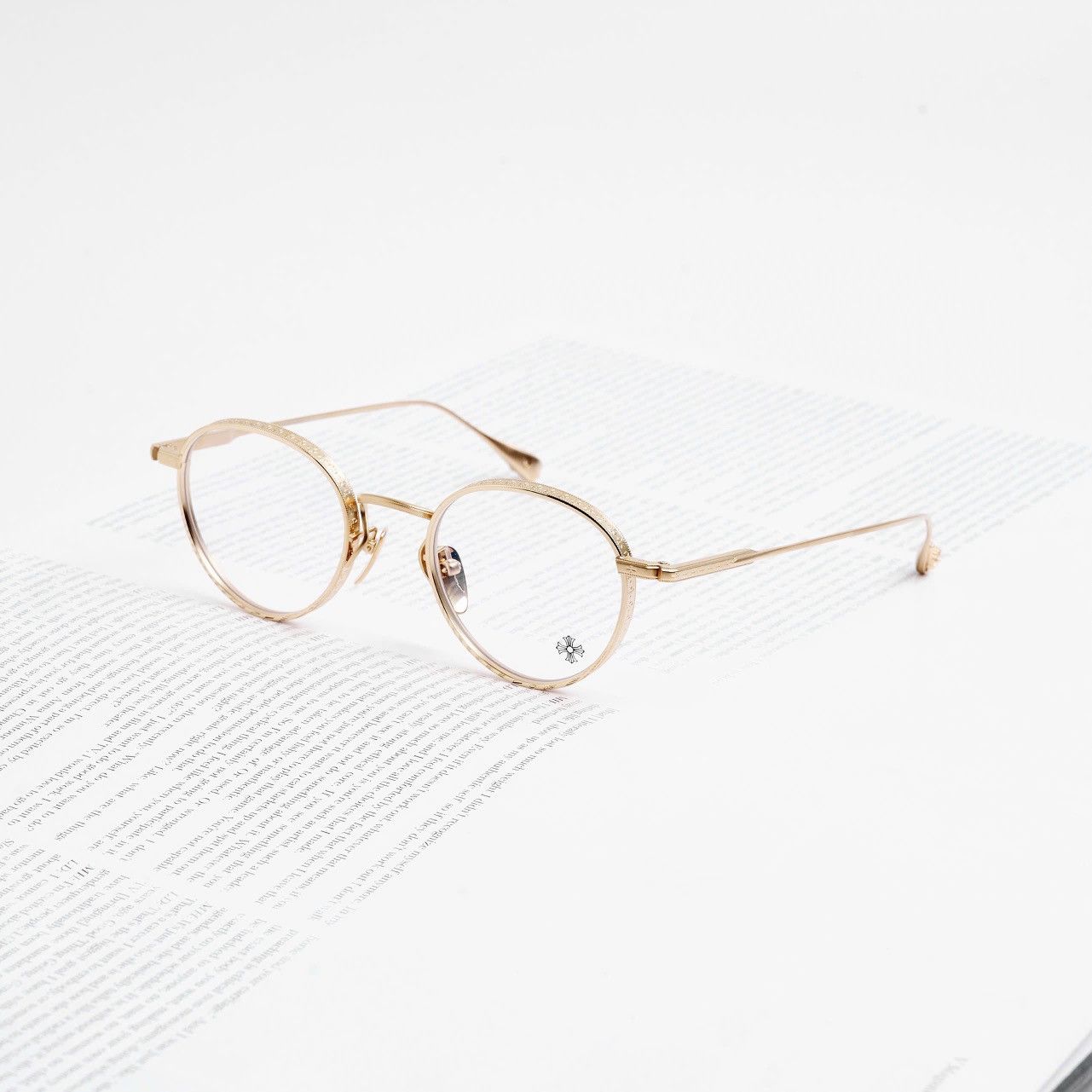 Chrome Hearts CHROME HEARTS THICK GOLD PLATED/MATTE GOLD PLATED GLASSES Size ONE SIZE - 1 Thumbnail