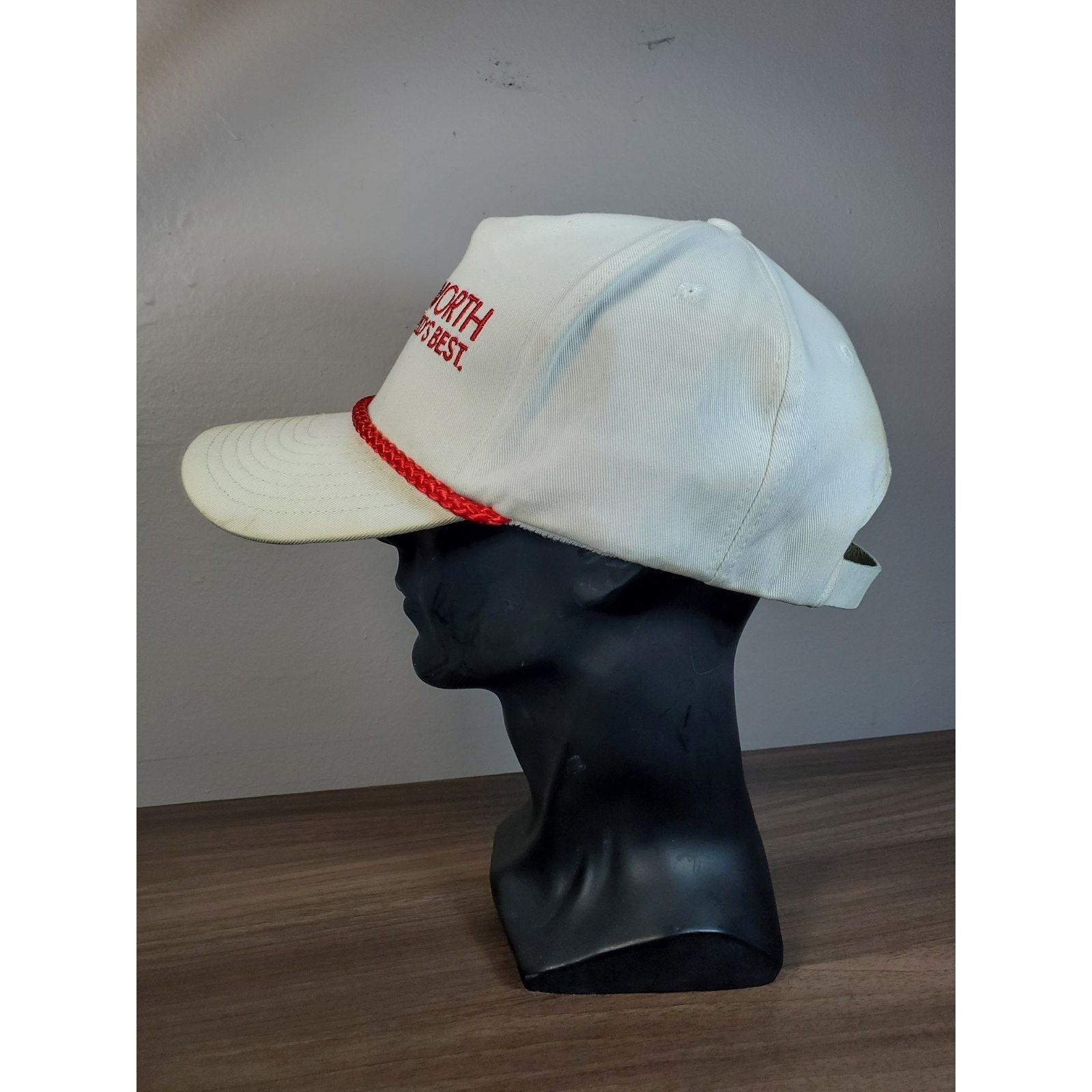 Vintage Kenworth Trucker Hat Strapback Embroidered Cap White Red Size ONE SIZE - 5 Thumbnail