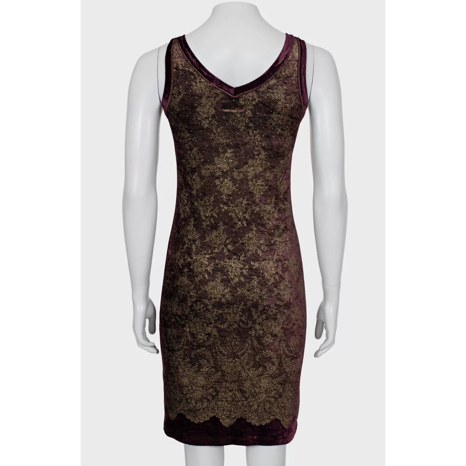 Jean Paul Gaultier Jean Paul Gaultier Soleil Gold Floral Dress - Size S Size S / US 4 / IT 40 - 4 Thumbnail