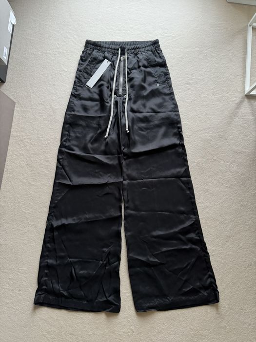 Rick Owens NEW | SS23 EDFU BELA WIDE LEG PANTS SIZE 48 BLACK CUPRO