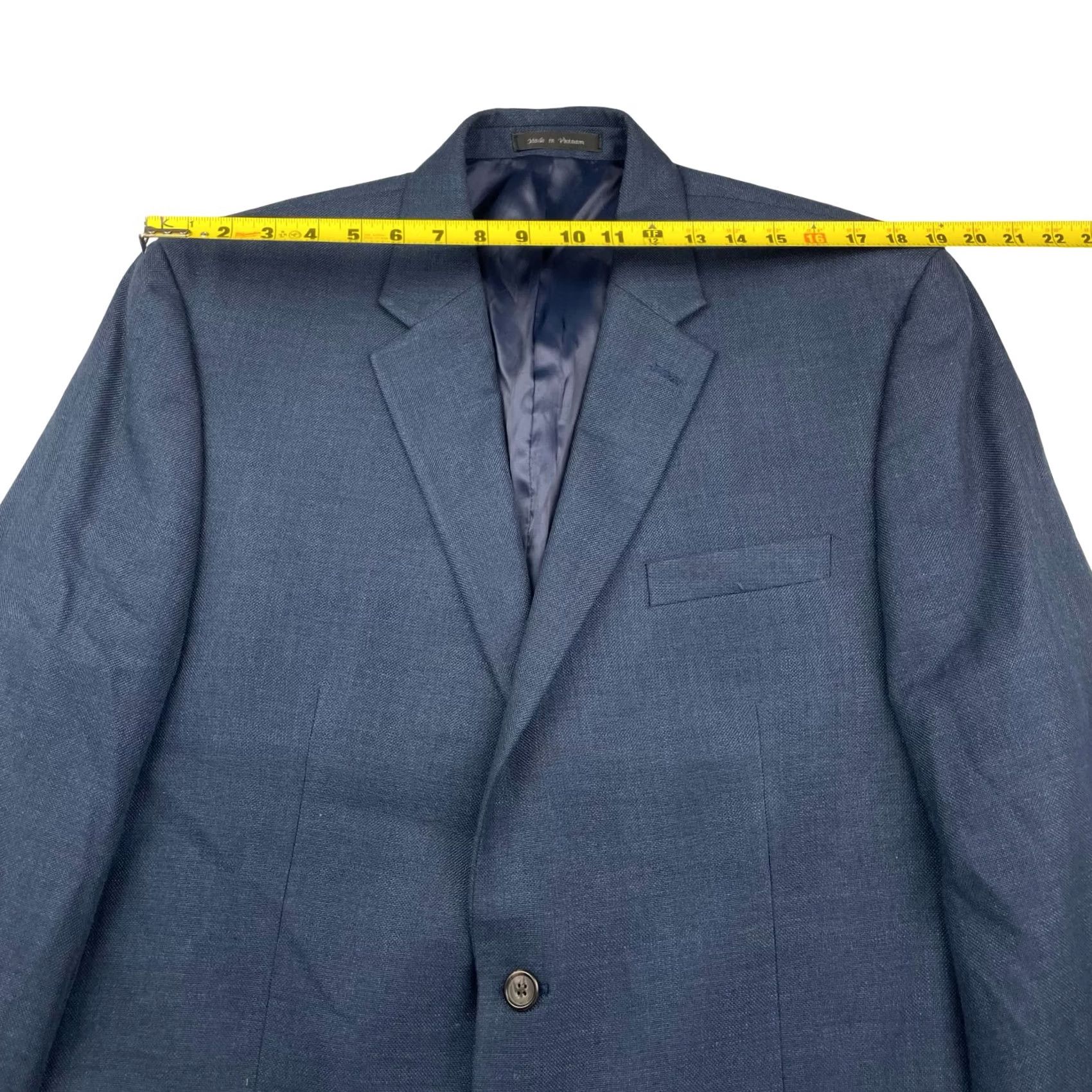 Ralph Lauren Ralph Lauren LRL Men’s Navy Blue Linen Blend Blazer 46L Two-Button Size 46R - 7 Thumbnail