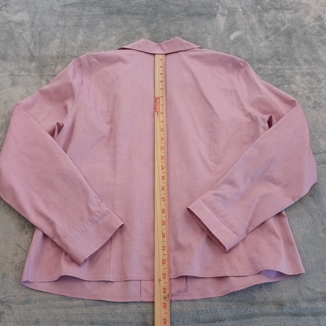 Evan Picone Evan Picone Shirt Womens Size 12 Pink Long Sleeve Button-Up Cotton Classic Casual Shirt Women Size XL / US 12-14 / IT 48-50 - 7 Thumbnail