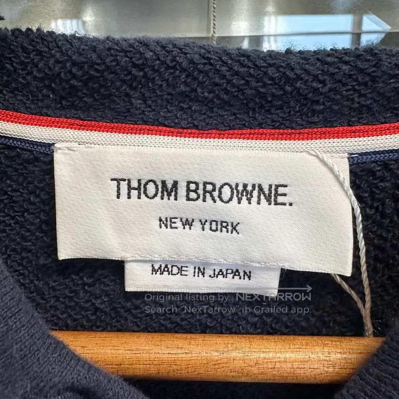 Thom Browne Thom Browne Navy Knit Striped Zip-Up Hooded Jacket Size US XS / EU 42 / 0 - 3 Thumbnail