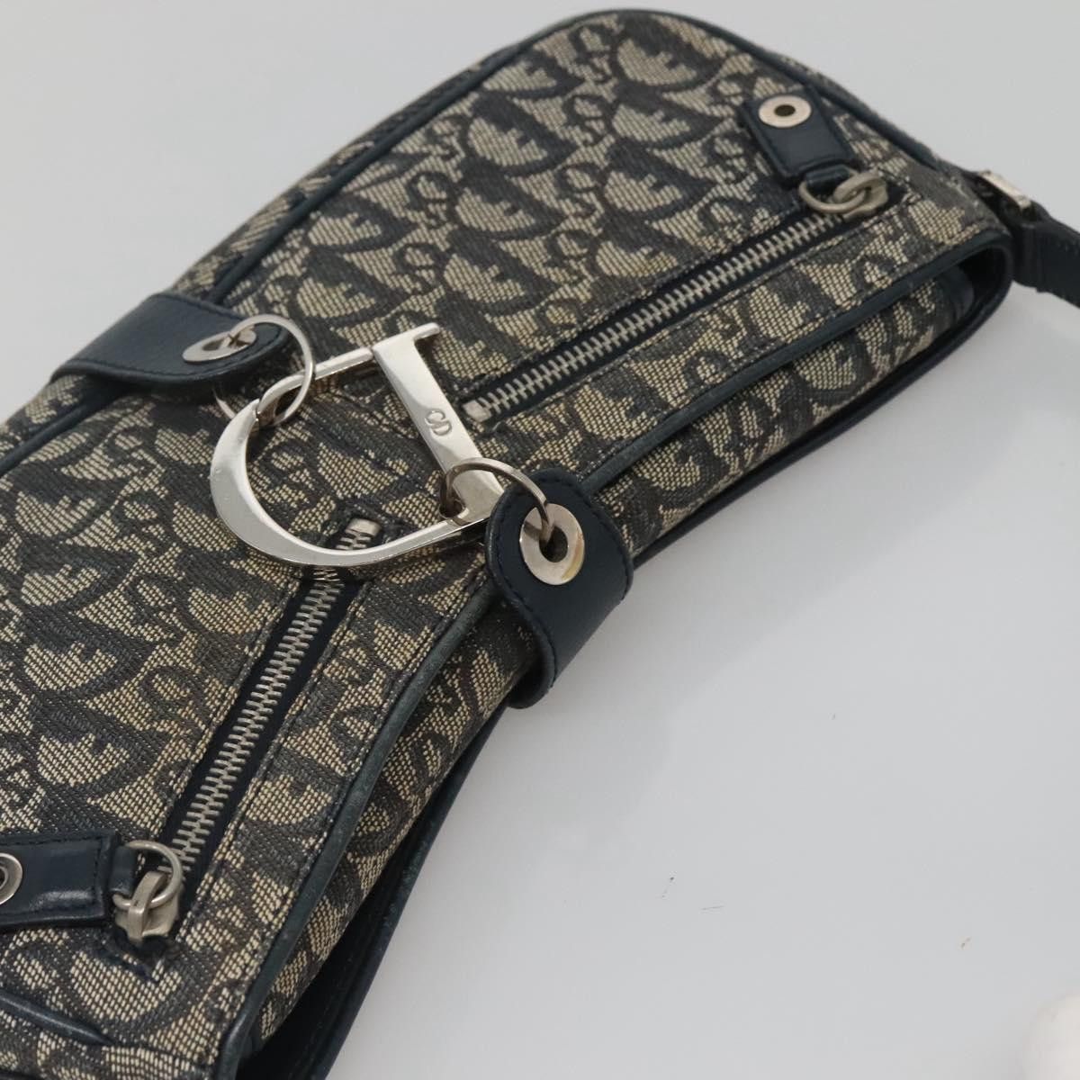 Dior DIOR Trotter Canvas Shoulder Bag Navy Silver Size ONE SIZE - 6 Thumbnail