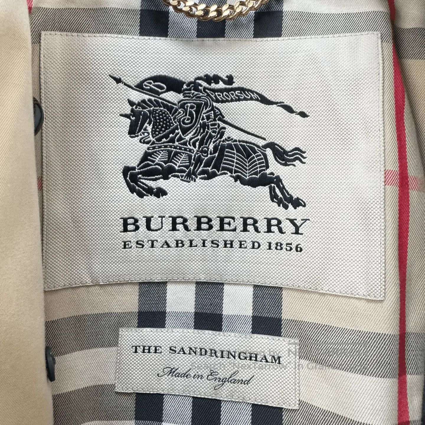 Burberry Burberry Beige Check Lining Trench Coat. Size M / US 6-8 / IT 42-44 - 6 Thumbnail