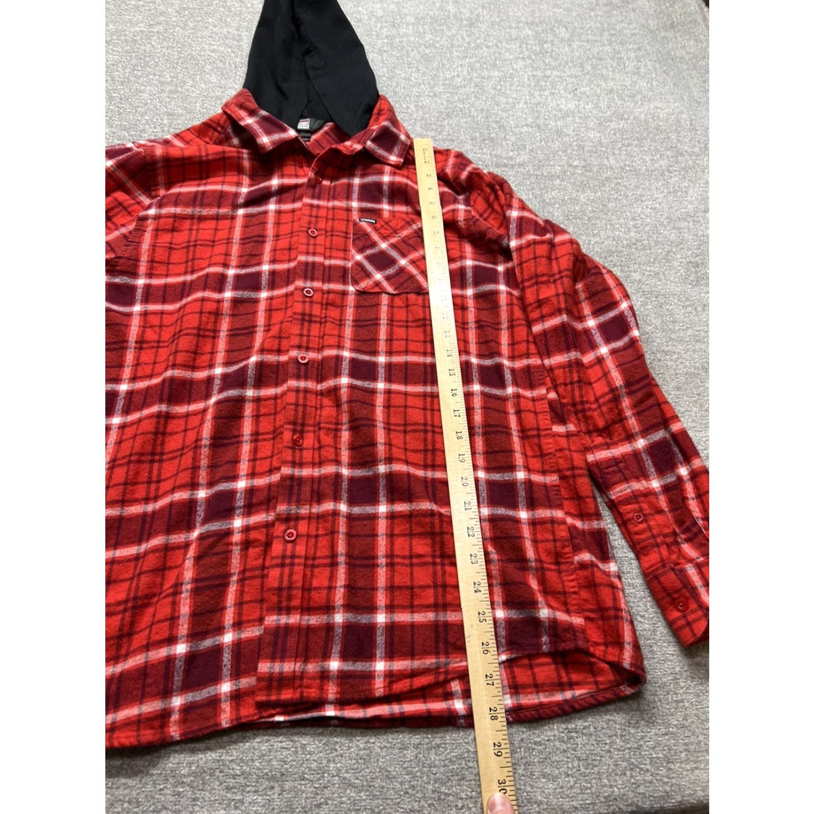 Vintage VINTAGE Vision Street Wear Button-Up Flannel Shirt Men's Large Red 80s 90s Skateboarding Casual Travel Mens Size US L / EU 52-54 / 3 - 4 Thumbnail