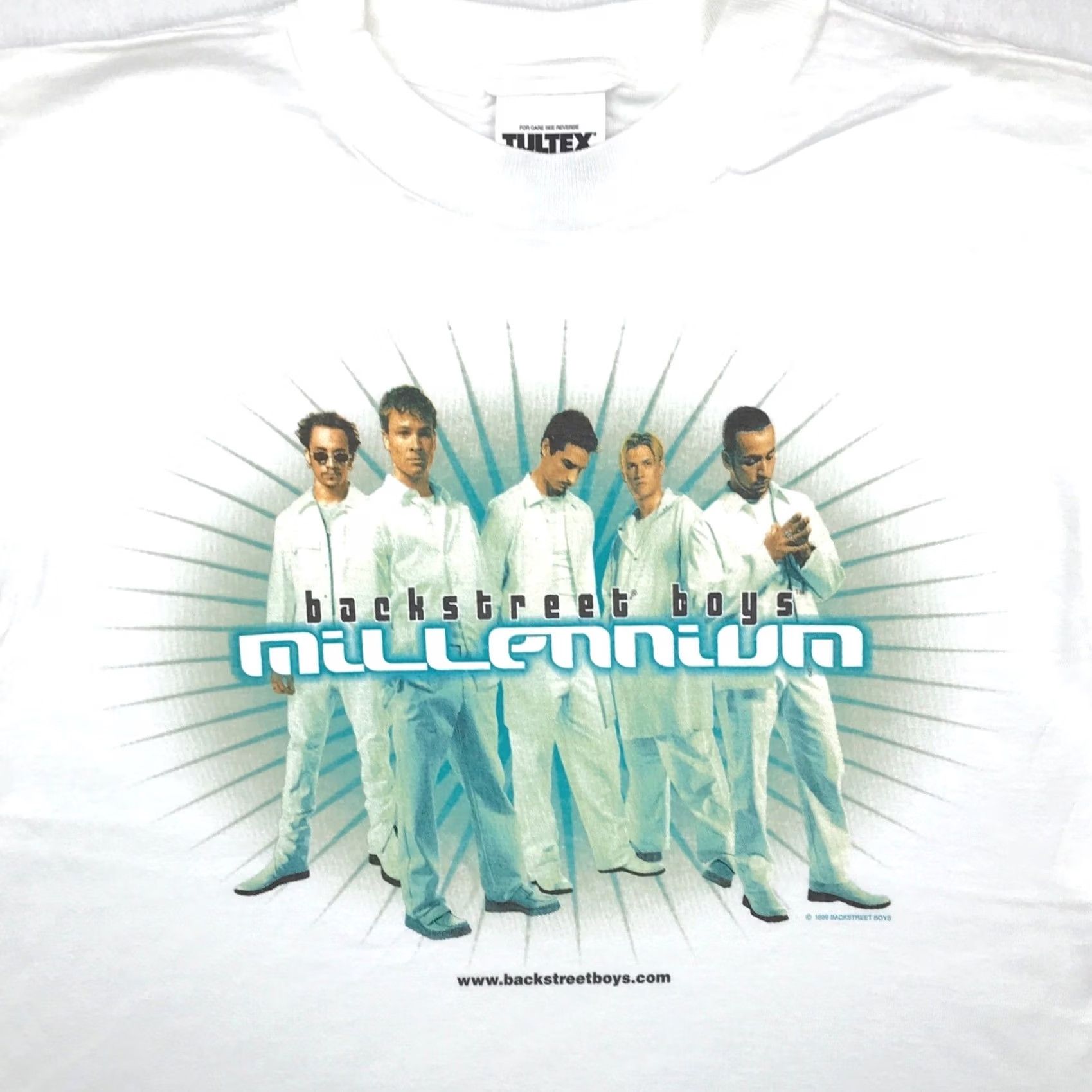 Tultex VINTAGE Backstreet Boys Millennium CONCERT T-Shirt S White Tultex Mens|Womens tees Size US S / EU 44-46 / 1 - 2 Thumbnail
