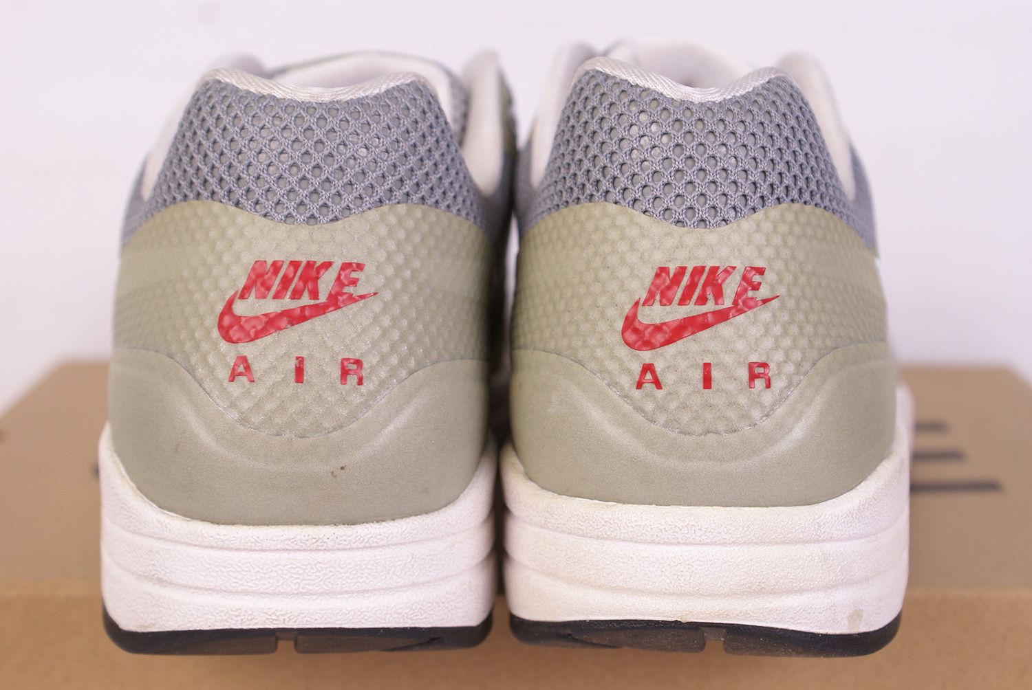 Nike 2012 Nike Air Max 1 Hyperfuse MATTE SILVER Red Black White Size US 10.5 / EU 43-44 - 10 Thumbnail