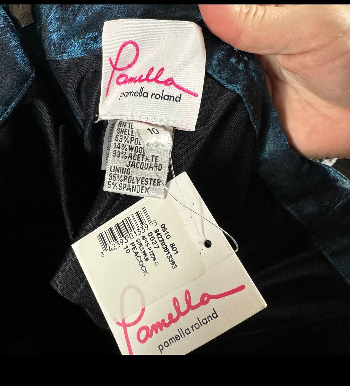Other Pamella Roland Womens Strapless Floral Tiered Pleated Midi Size L / US 10 / IT 46 - 9 Thumbnail