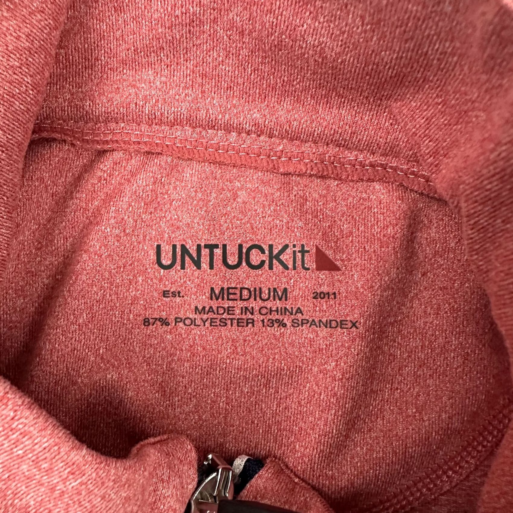 UNTUCKit UNTUCKit Jacket Men Medium Red Full Zip Athletic Stretch Performance Layer M Size US M / EU 48-50 / 2 - 5 Thumbnail
