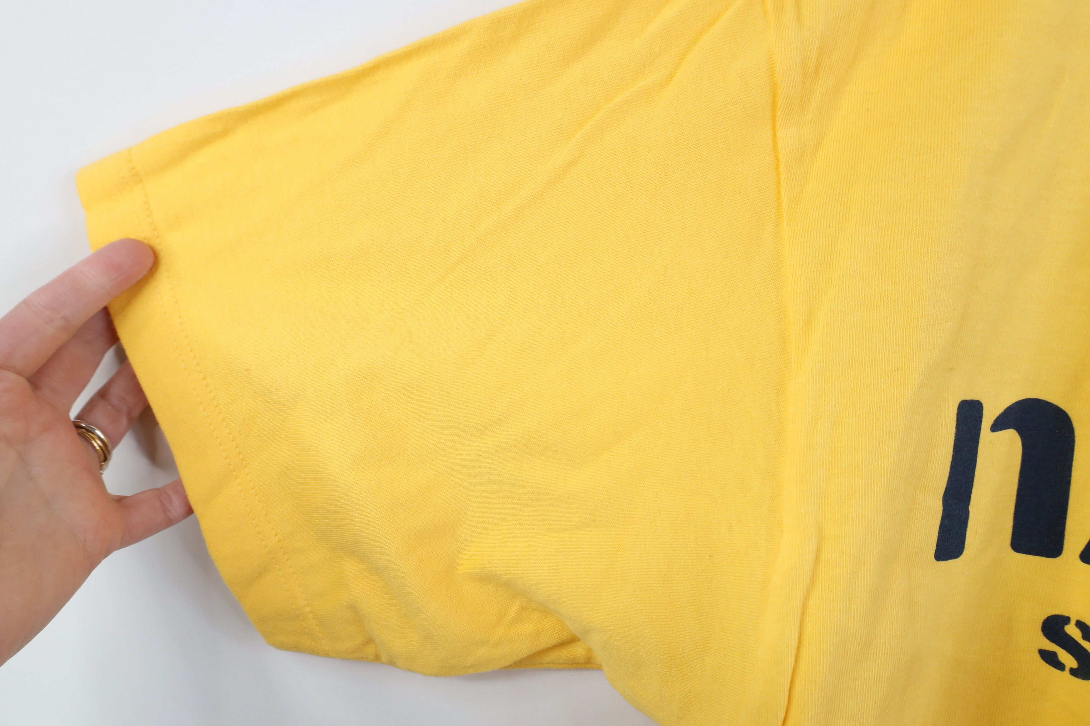 Nautica Vintage 90s Nautica Sailing Baggy Fit T-Shirt Yellow USA Size US L / EU 52-54 / 3 - 5 Thumbnail