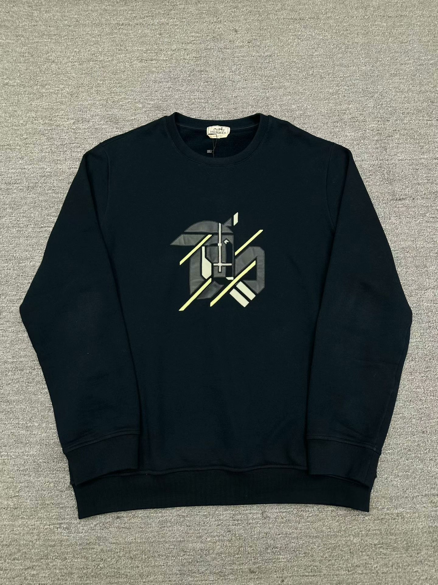 Hermes hermes new patchwork sweatshirt in navy Size US XXL / EU 58 / 5 - 1 Thumbnail