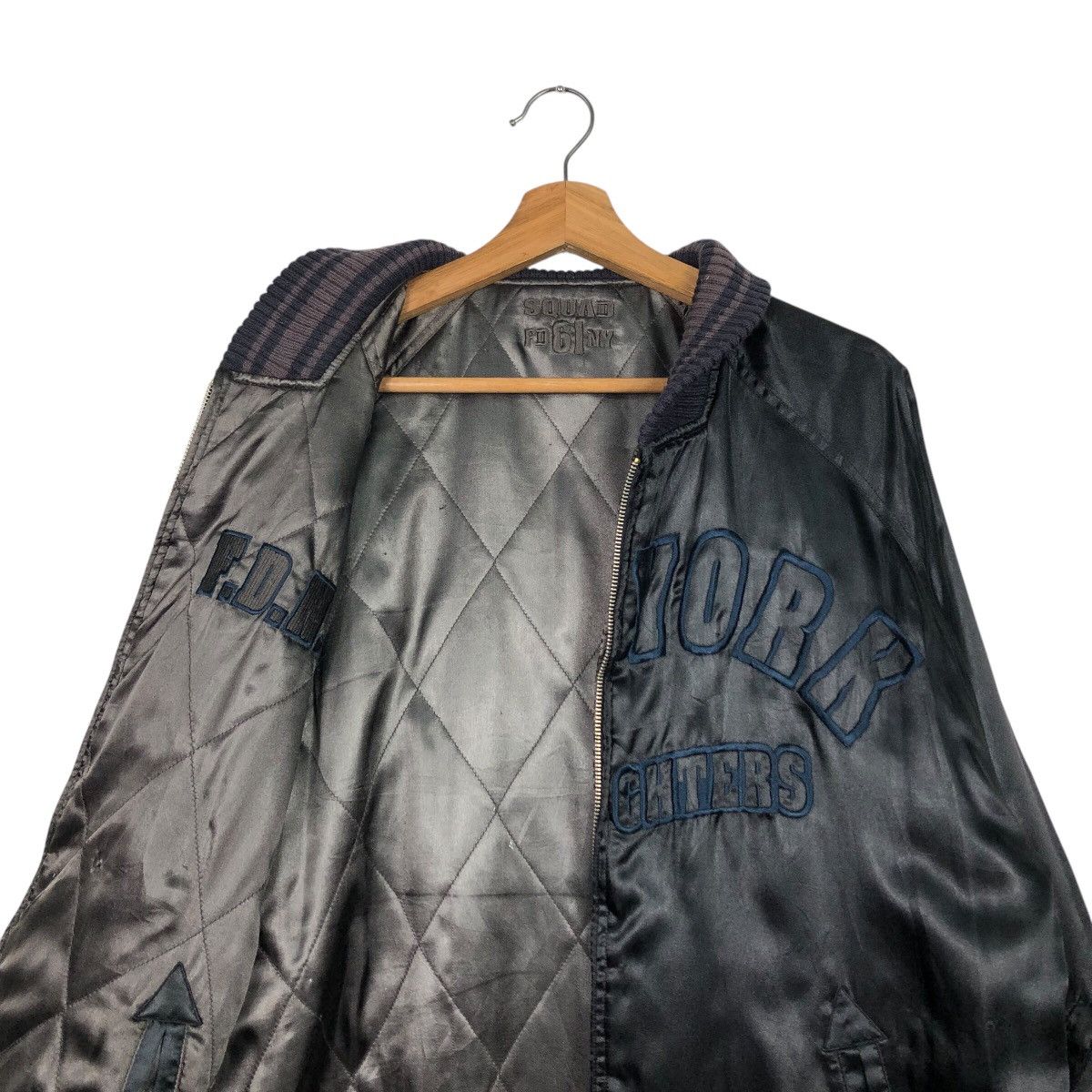 Japanese Brand × Vintage 📌Vintage Bomber Jacket New York Fire Department Big Logo Size US M / EU 48-50 / 2 - 13 Thumbnail