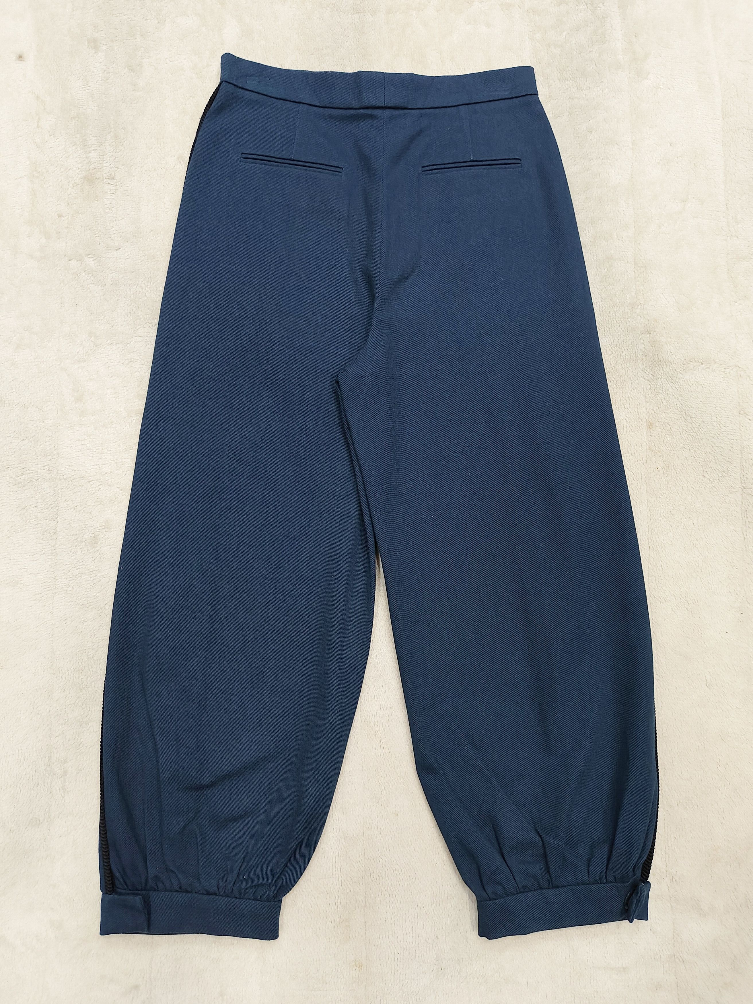 Fendi FENDI- Tailored Cuff Ankle Balloon Cropped Pleated Trousers Size 29" - 5 Thumbnail