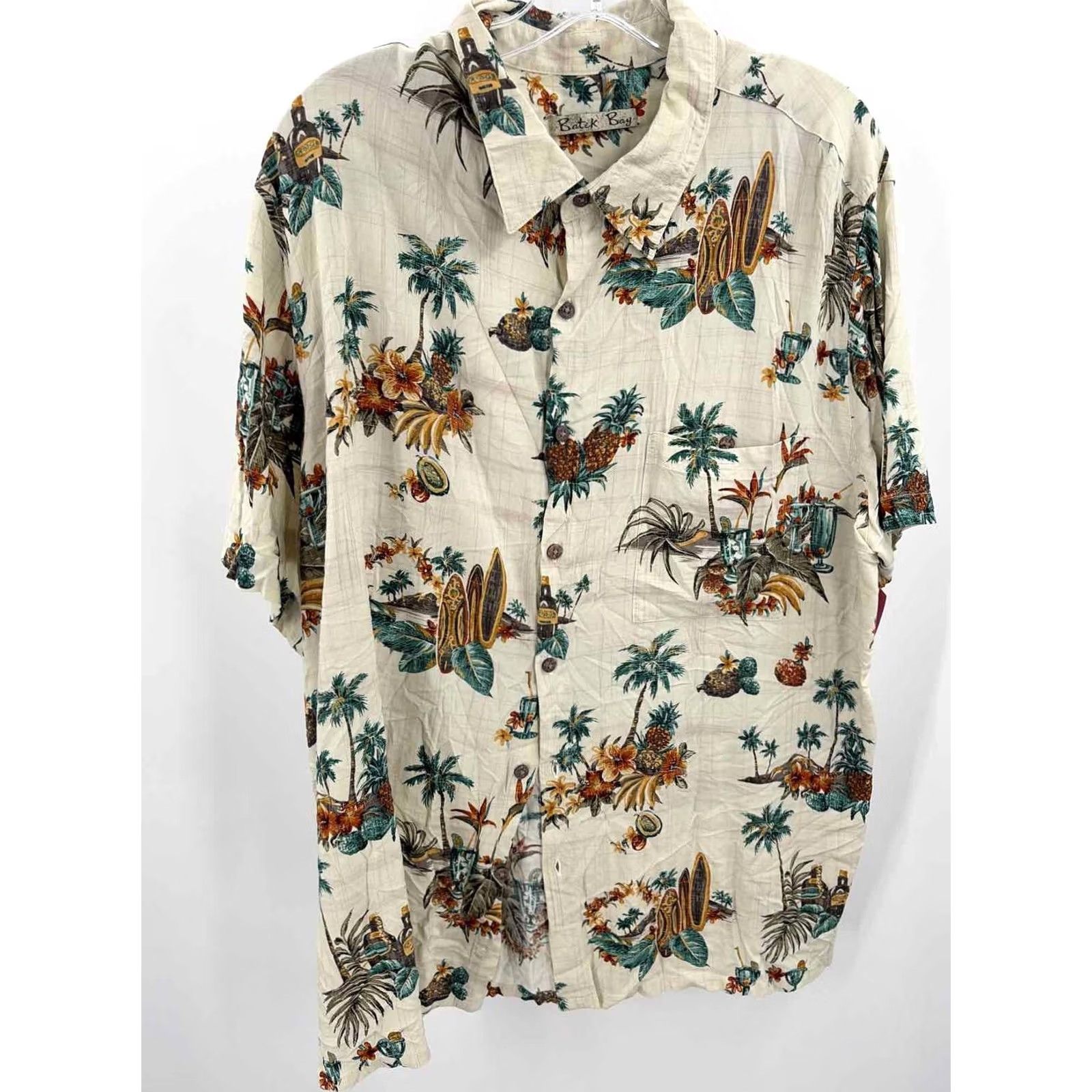 Vintage Batik Bay Ivory XXL Men's Button Down Pre-Owned Size US XXL / EU 58 / 5 - 2 Thumbnail