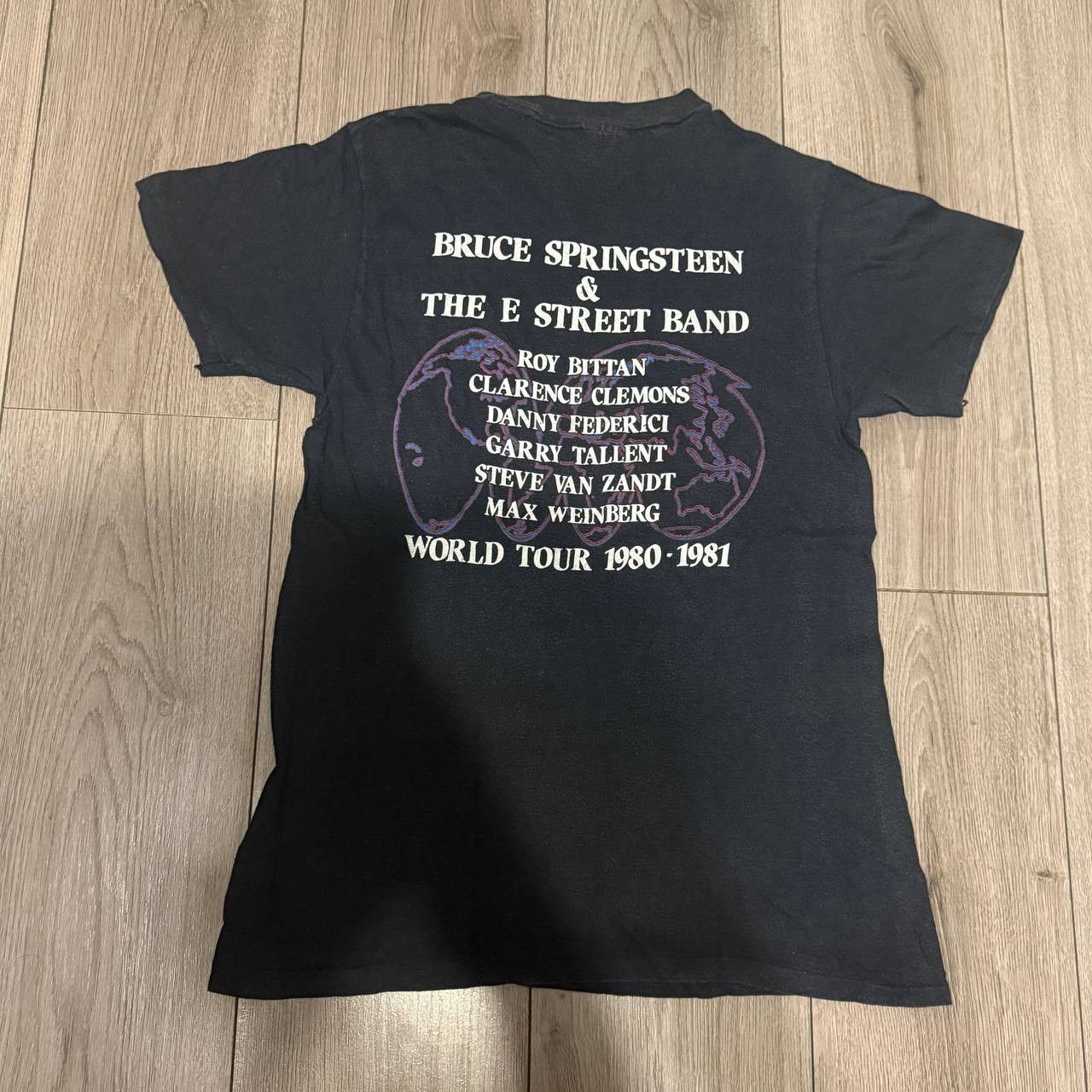 Hanes Vintage 1982 Bruce Springsteen World Tour Black T-shirt M Size US M / EU 48-50 / 2 - 5 Thumbnail