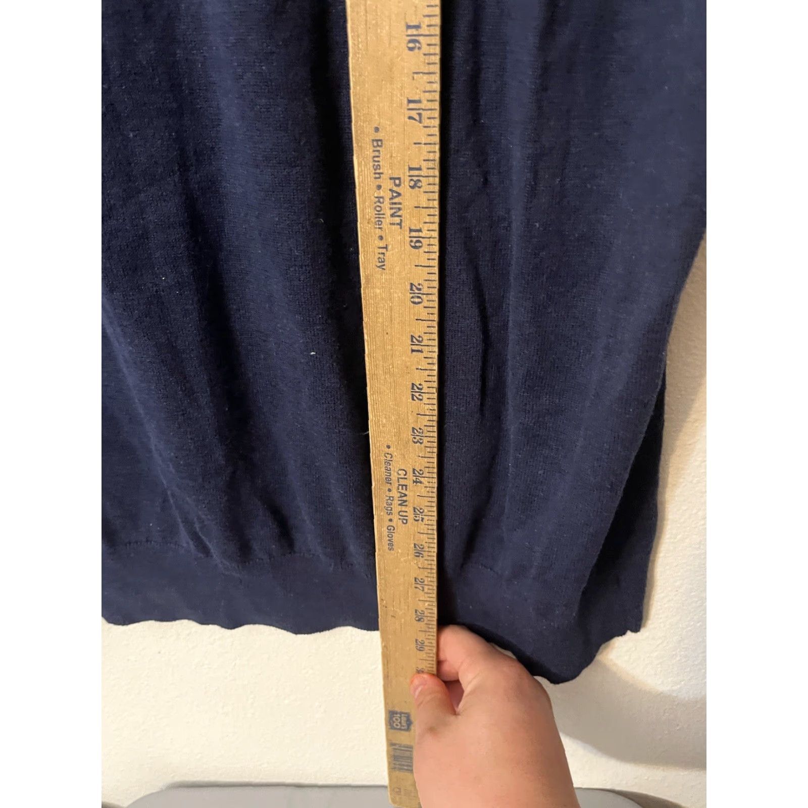 Izod VINTAGE IZOD Sweater Vest Shirt Mens 2XL Navy Blue Check Knit V-Neck Logo Cotton Golf 90s Size US XXL / EU 58 / 5 - 4 Thumbnail